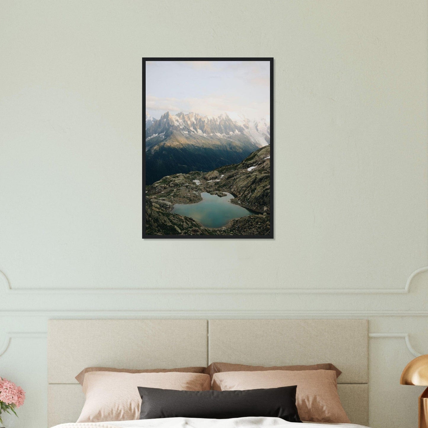 Canvanation Print Material 50x70 cm / 20x28″ Cadre Paysage Montagne Lac