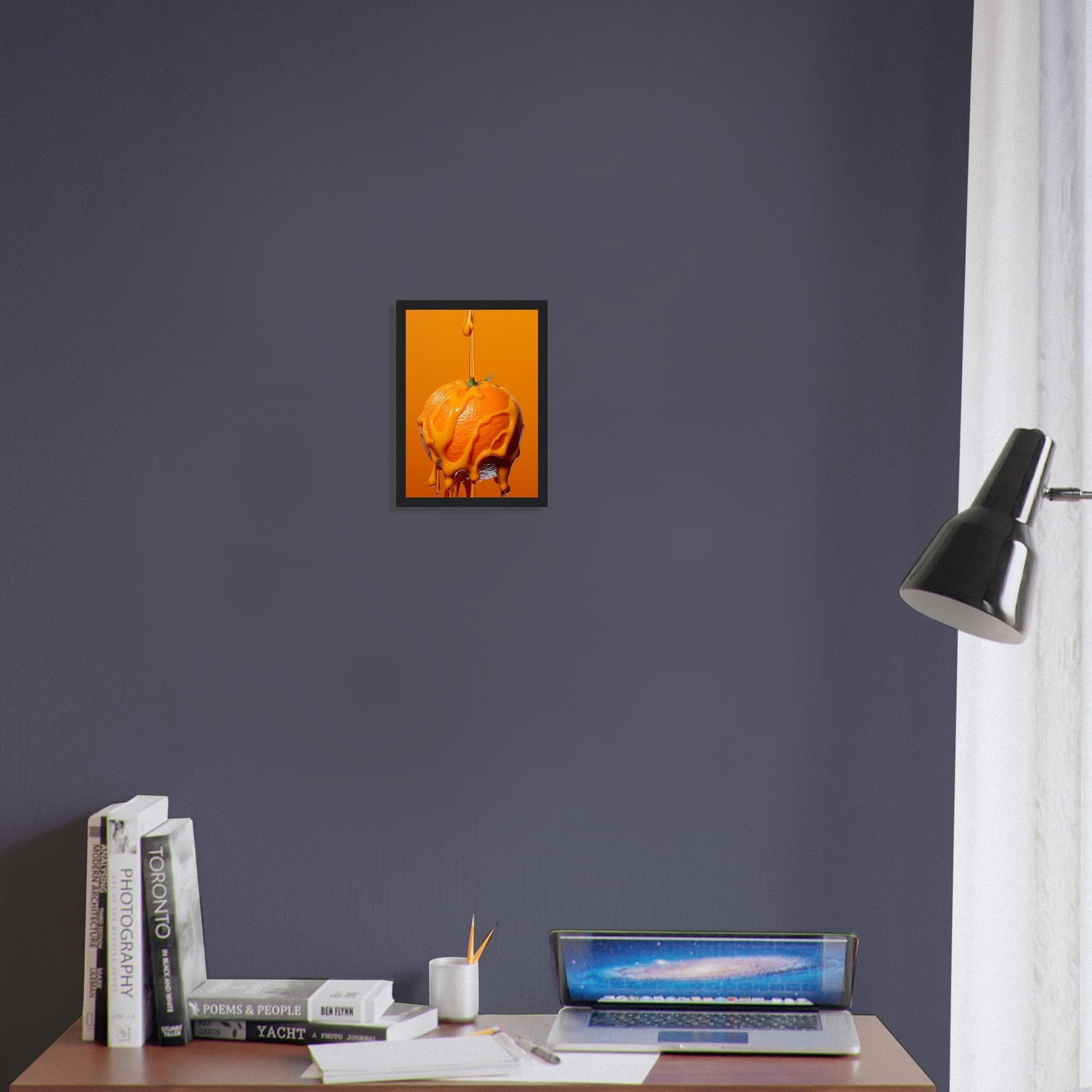 Canvanation Print Material Tableau Cusine Orange Fond