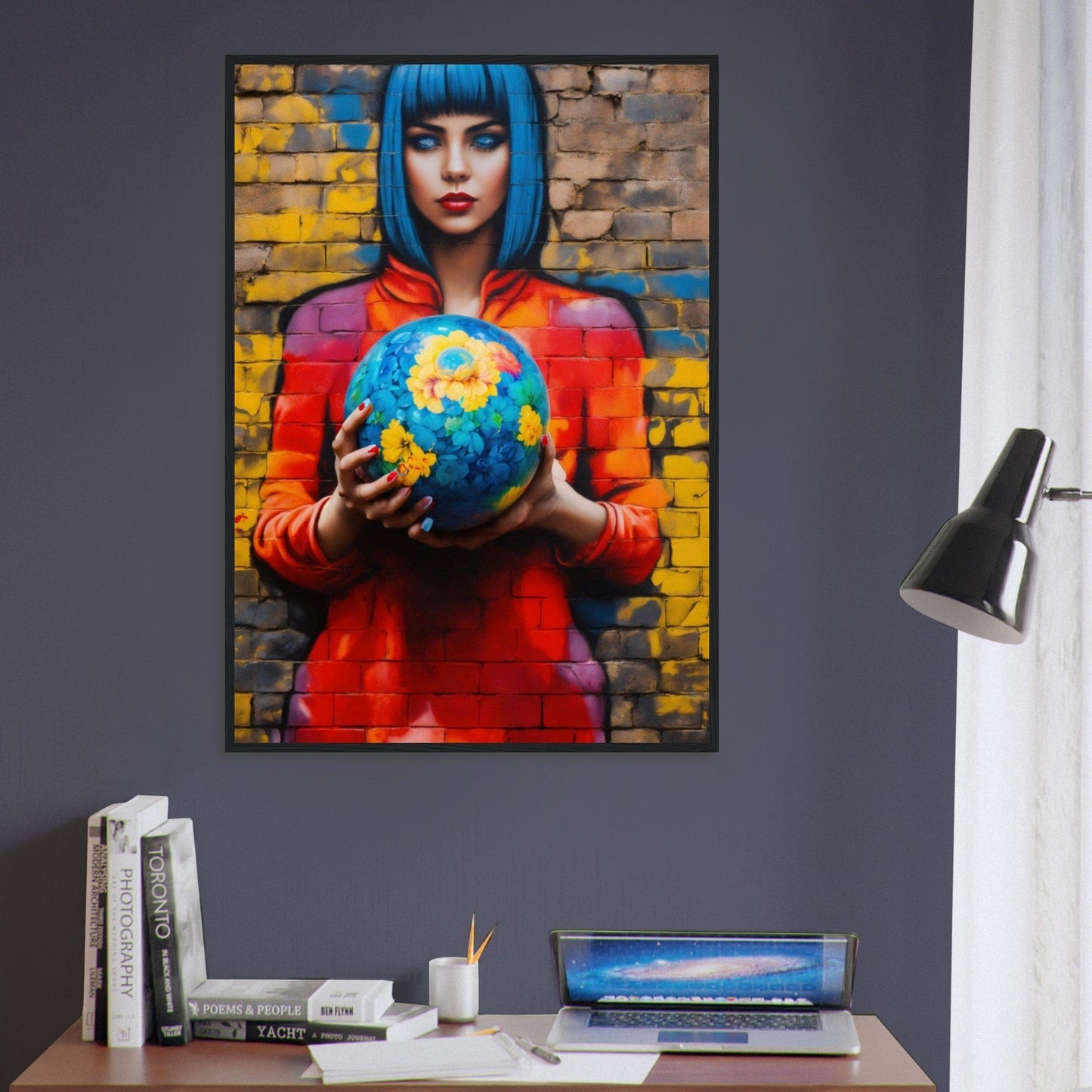 Canvanation Print Material Tableau Graffiti Femme Monde