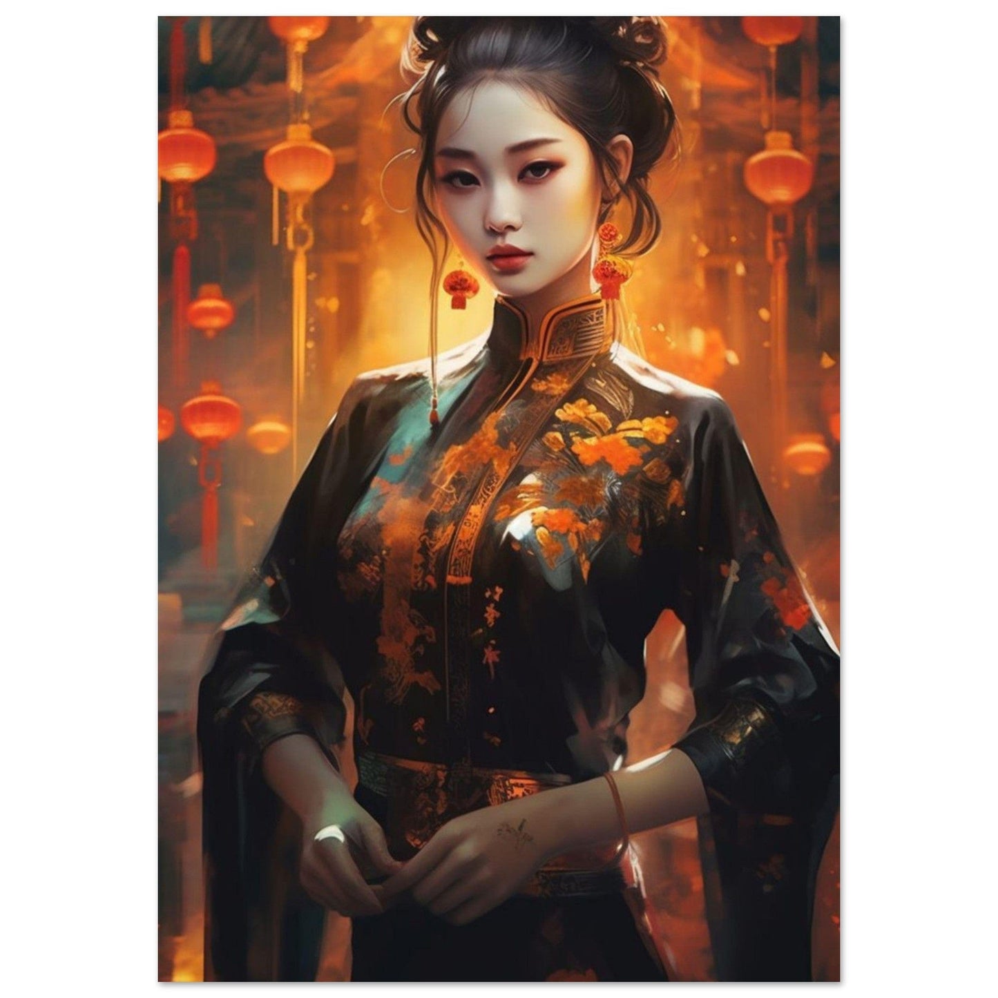 Gelato Print Material A1 (59.4 x 84.1  cm) Poster Portrait Femme Asie