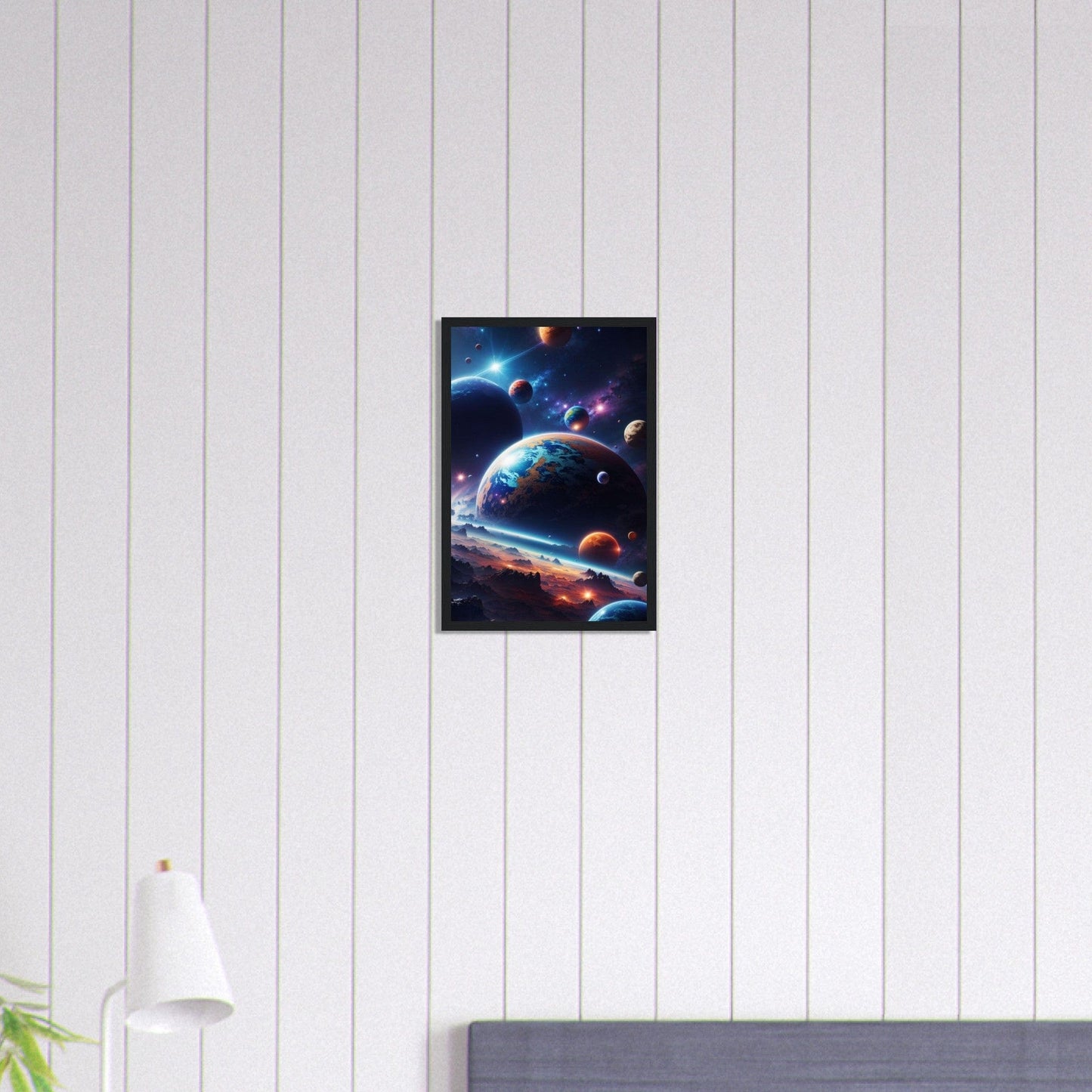 Canvanation Print Material 30x45 cm / 12x18″ Tableau Planete Univers Éthéré