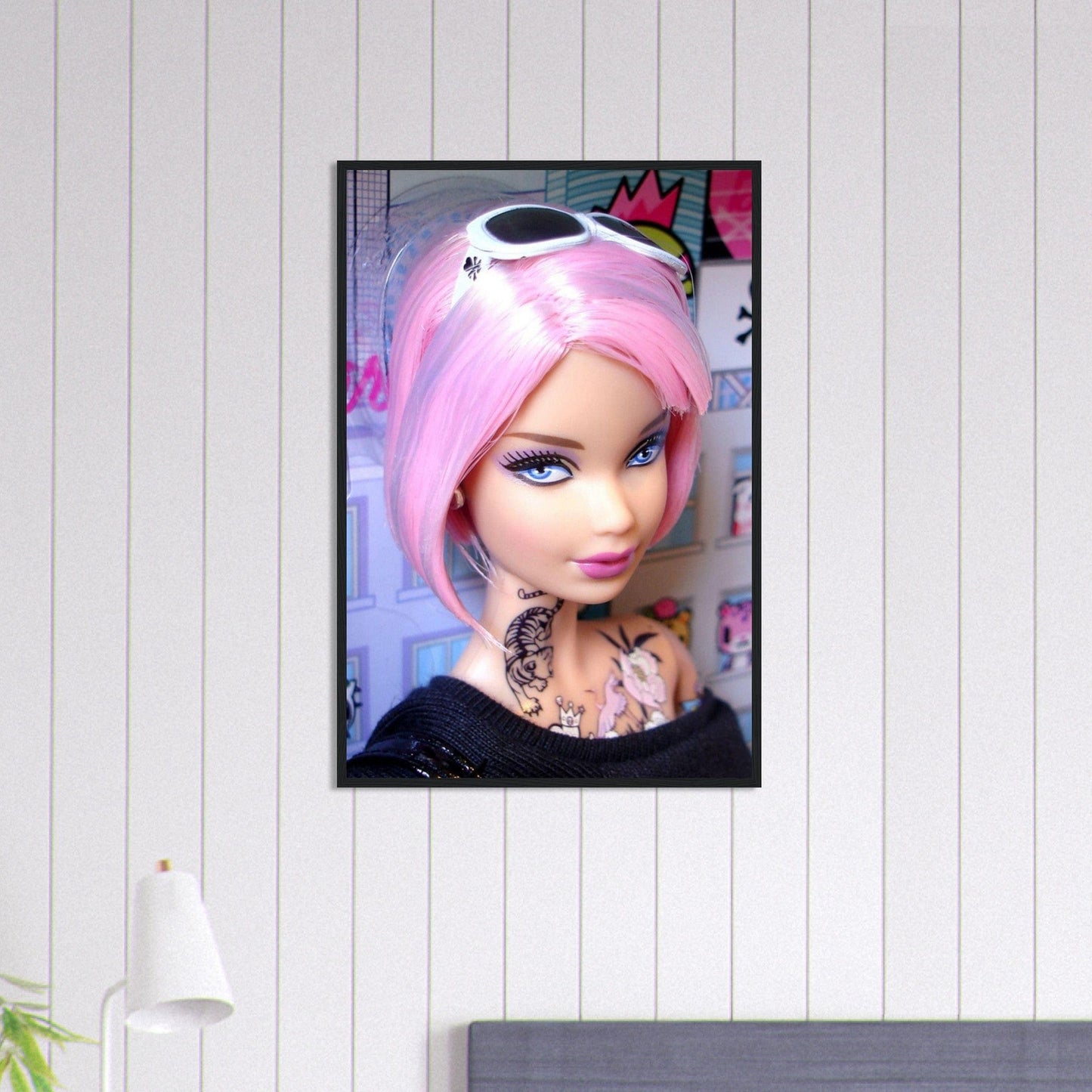 Canvanation Print Material 60x90 cm / 24x36″ Tableau Barbie Street Art
