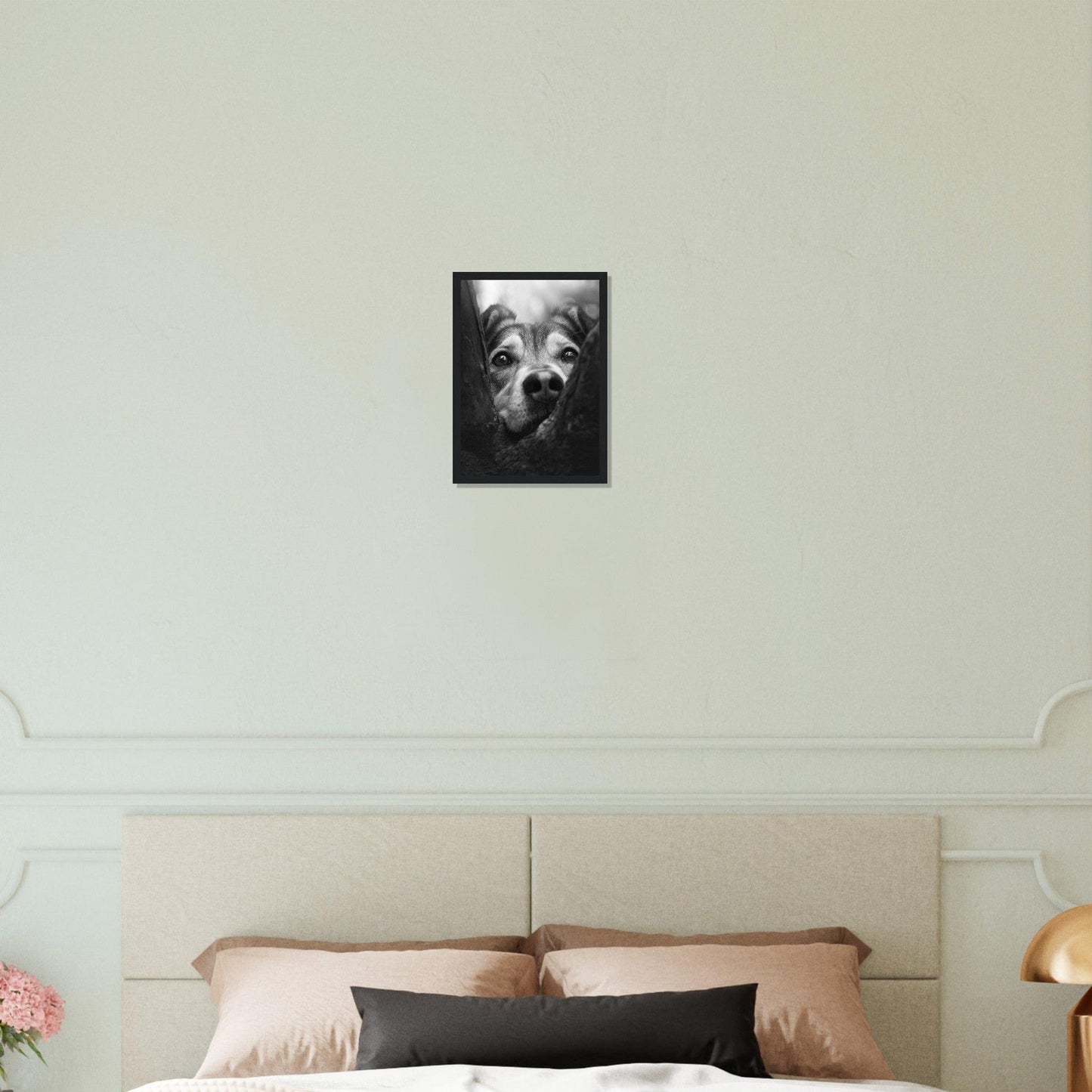 Canvanation Print Material Tableau Photo Noir Et Blanc-Animaux-Chien