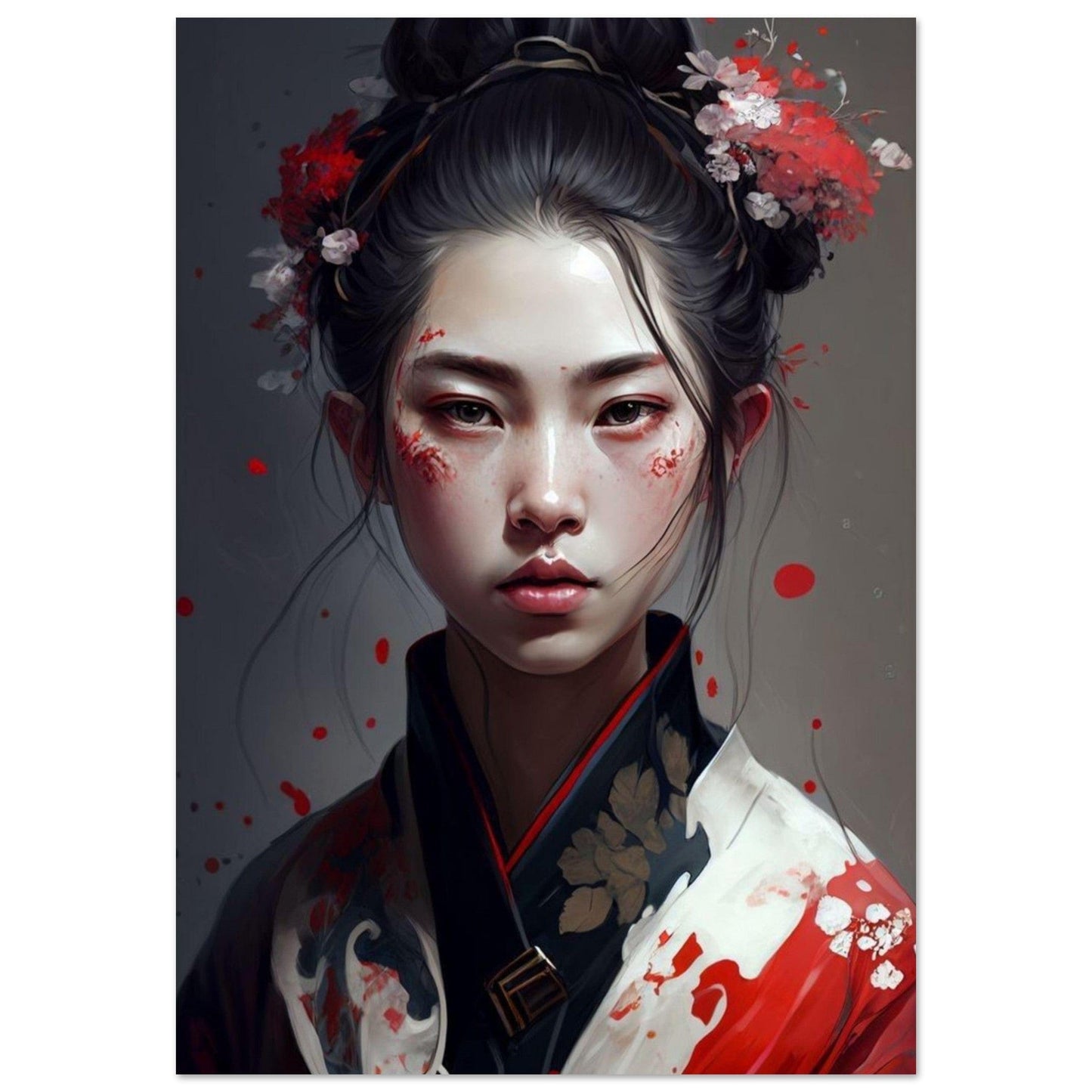 Gelato Print Material 70x100 cm / 28x40″ Peinture Portrait De Femme