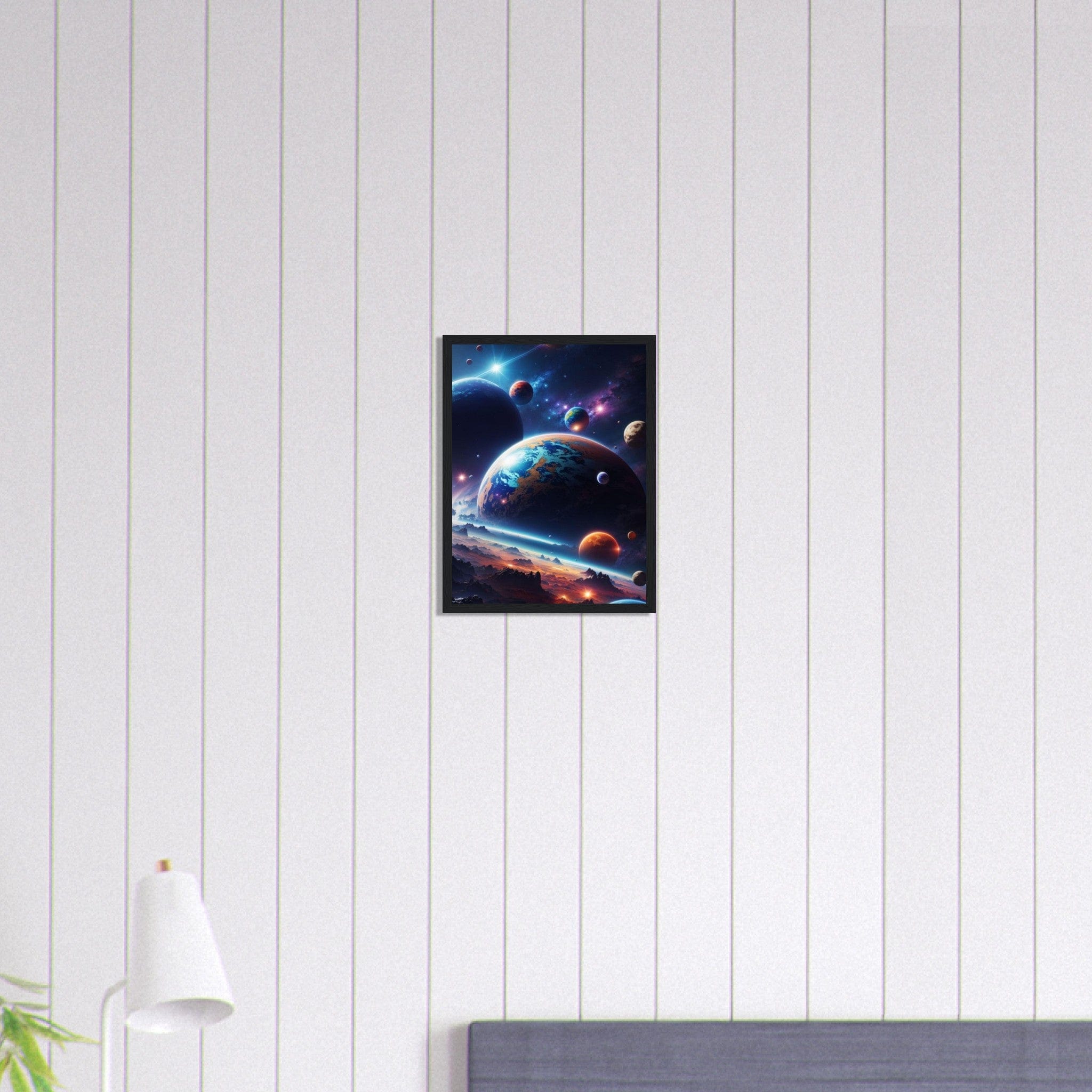 Canvanation Print Material 30x40 cm / 12x16″ Tableau Planete Univers Éthéré
