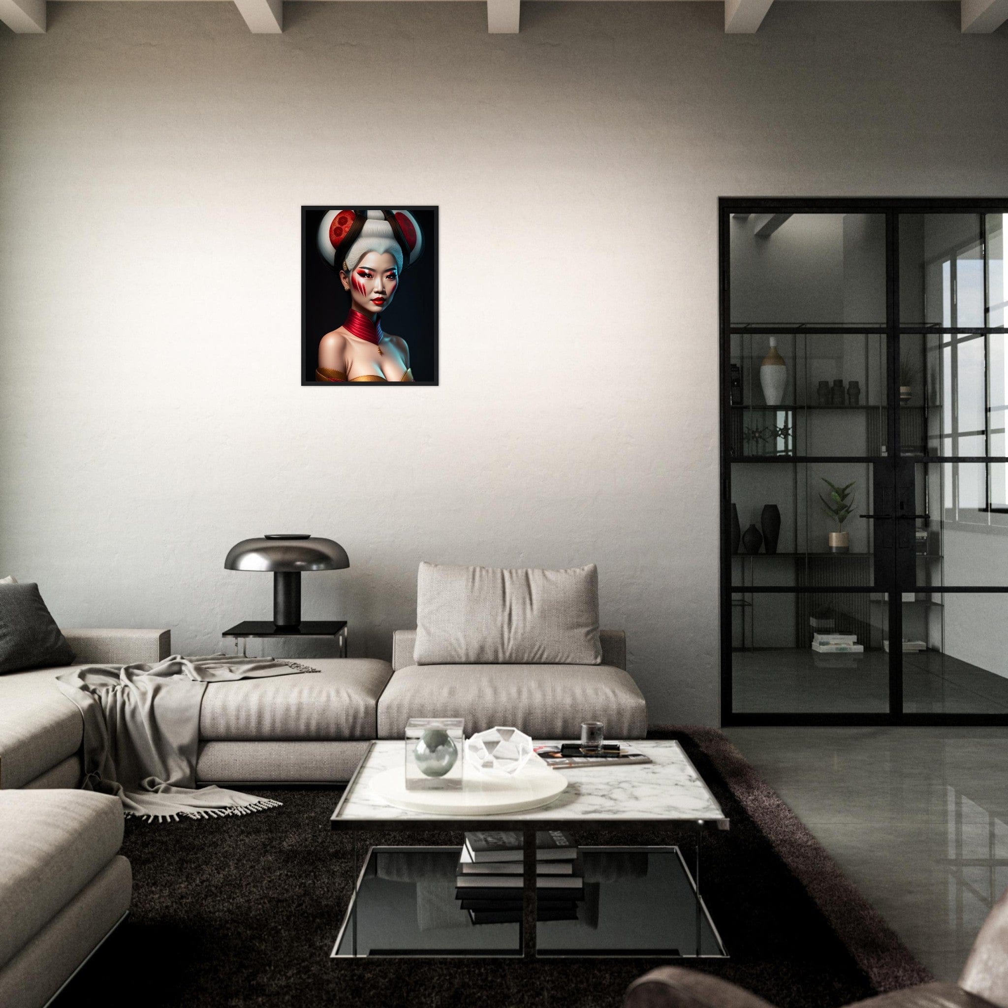 Canvanation Print Material Tableau Japon Geisha Horreur