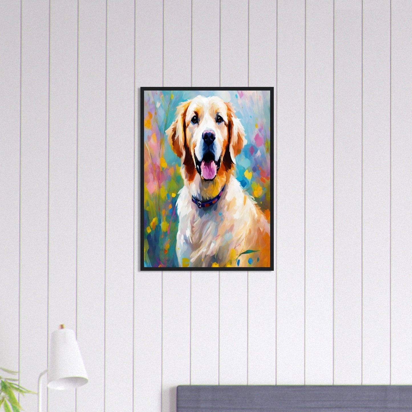 Canvanation Print Material 50x70 cm / 20x28″ Tableau Chien Cœur A Quatre Pattes