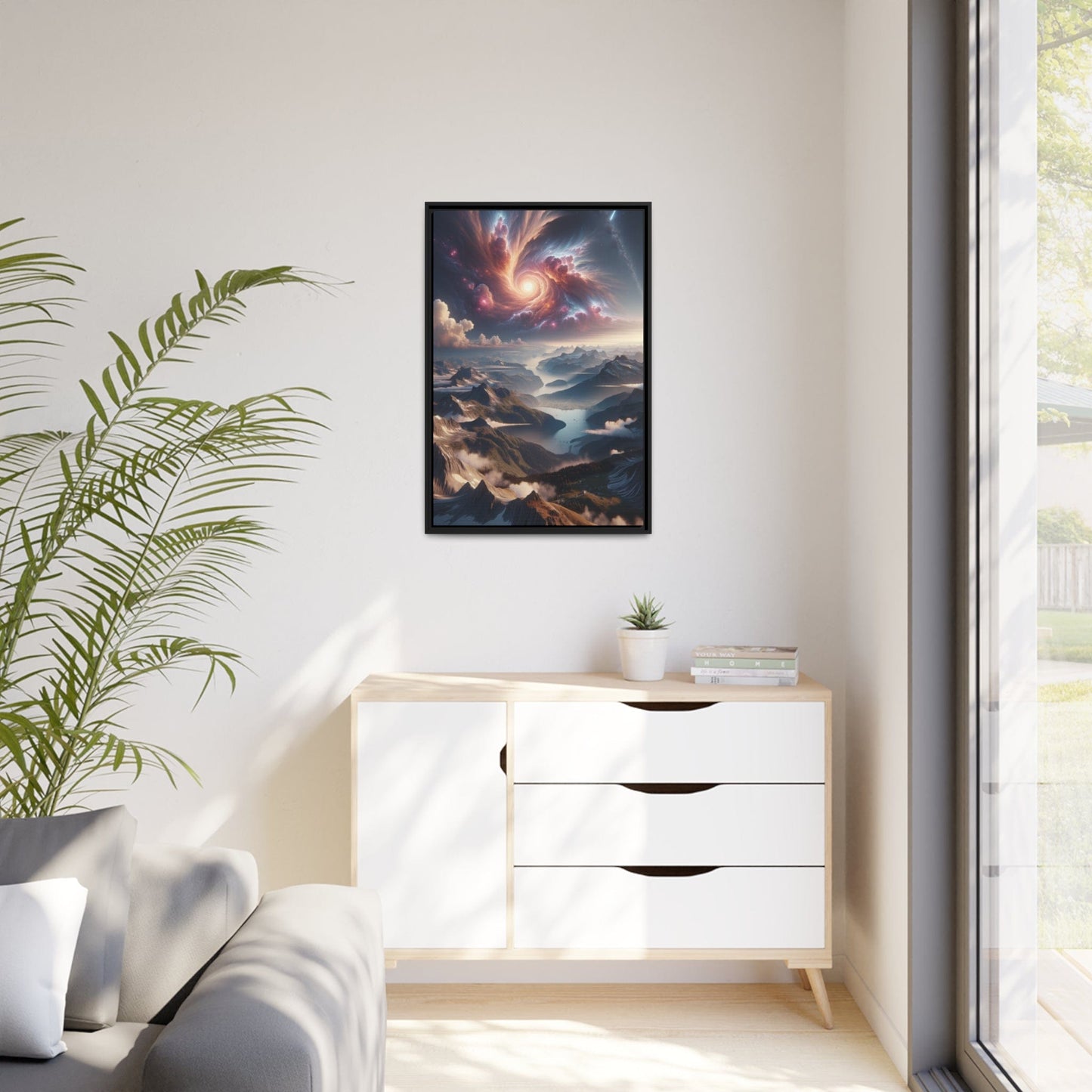 Printify Canvas Tableau Les Cimes en Éveil : Horizon d'Émerveillement