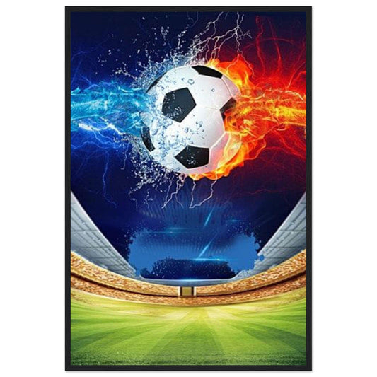 Canvanation Print Material 60x90 cm / 24x36″ Tableau Football Eau Feu