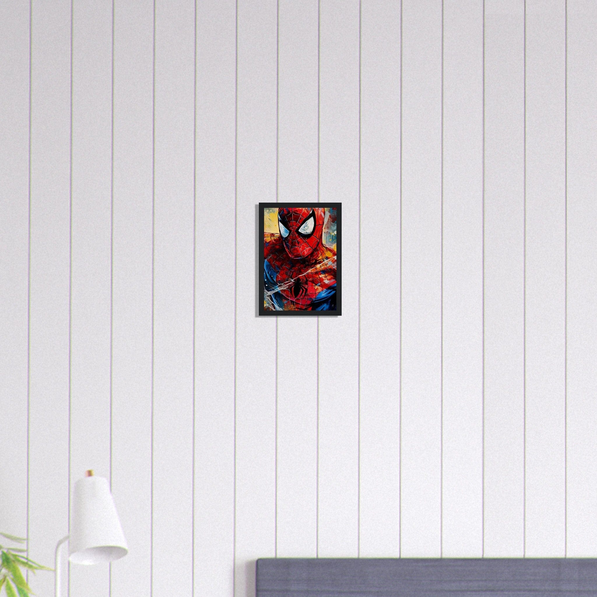 Canvanation Print Material A4 21x29.7 cm / 8x12″ Tableau Street Art Spideman Graffiti