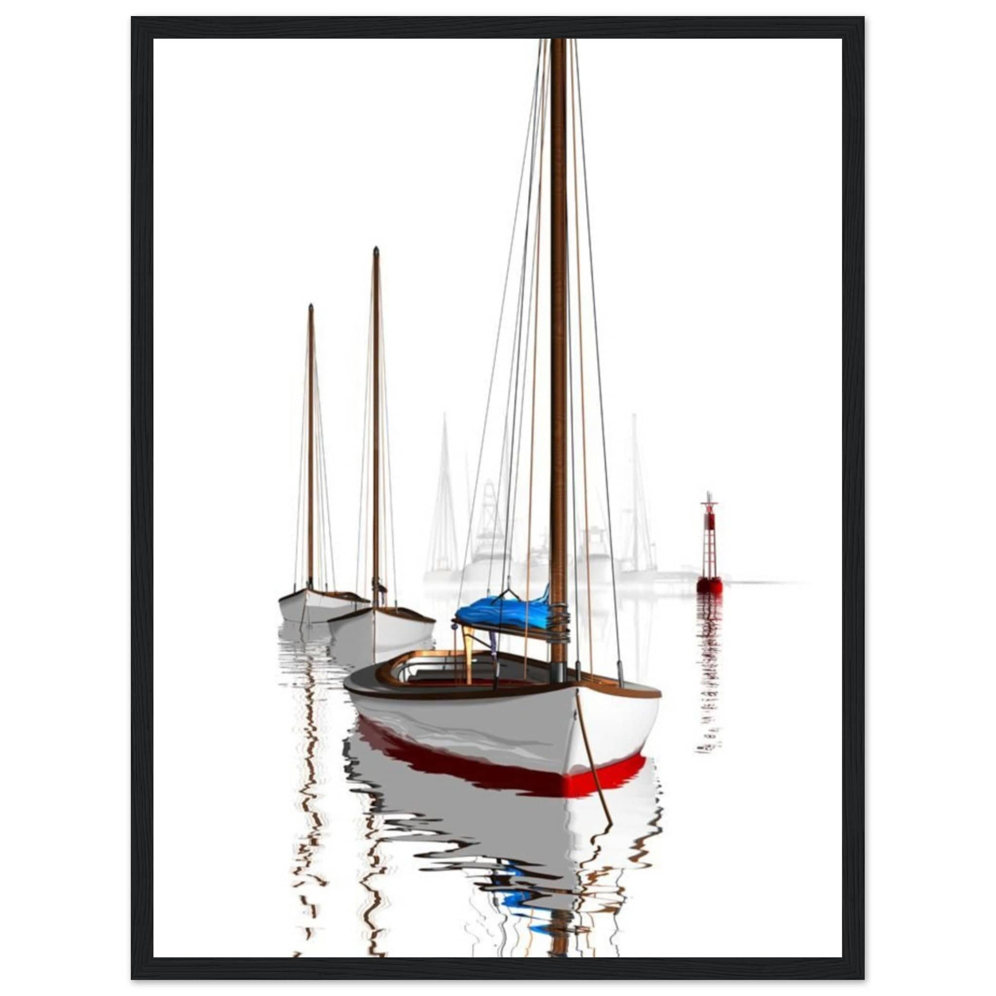 Gelato Print Material 45x60 cm / 18x24″ Peinture Voiliers Abstraits