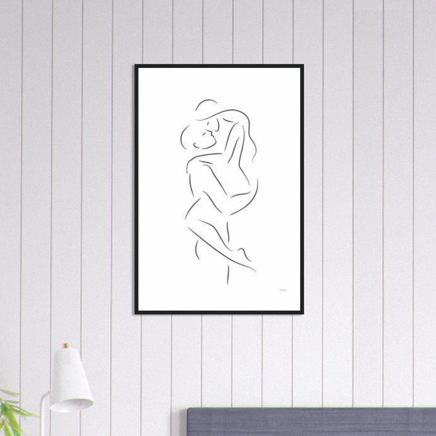 Canvanation Print Material 60x90 cm / 24x36″ Tableau Couple Échos de l'Intimité