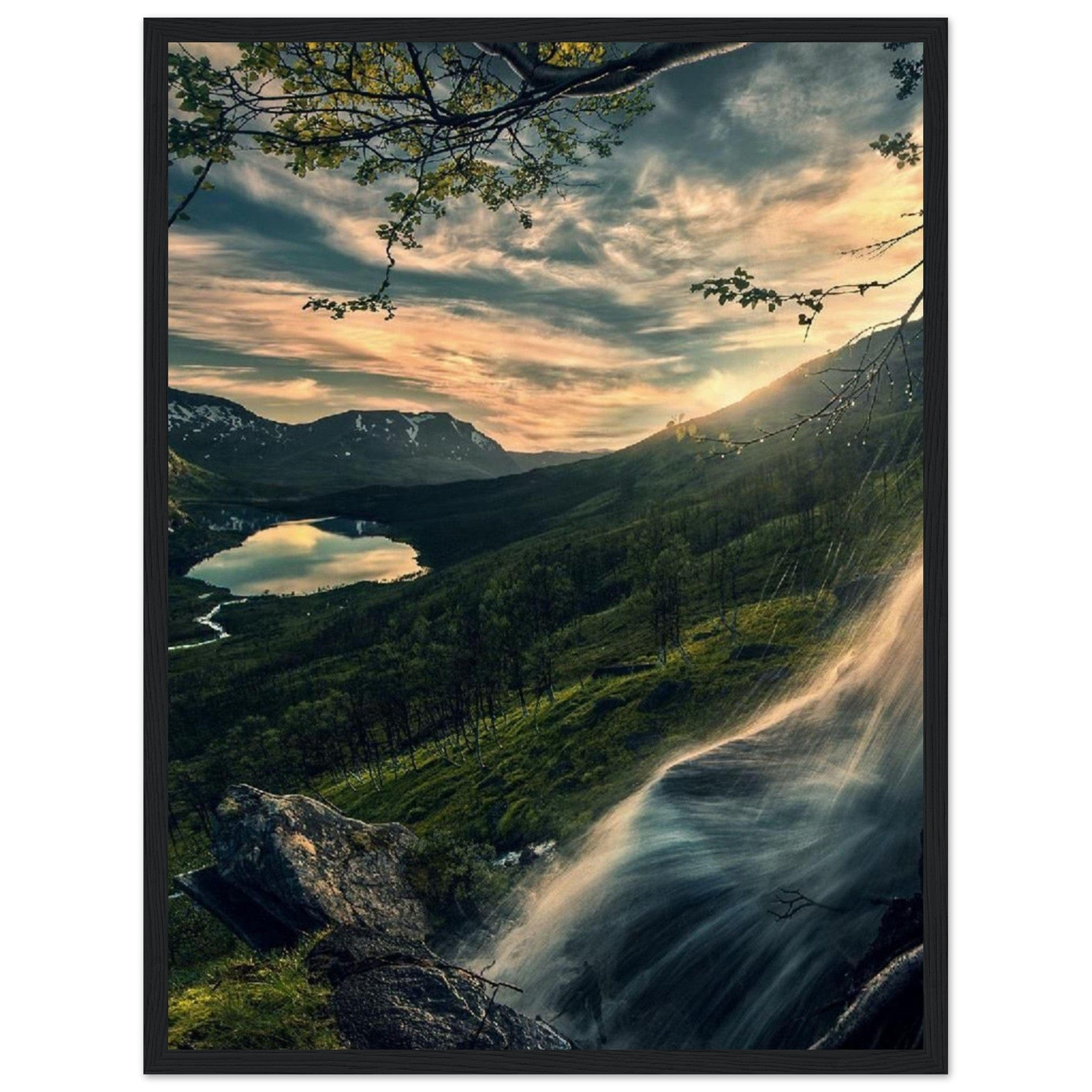 Canvanation Print Material 45x60 cm / 18x24″ Peinture Foret Moderne