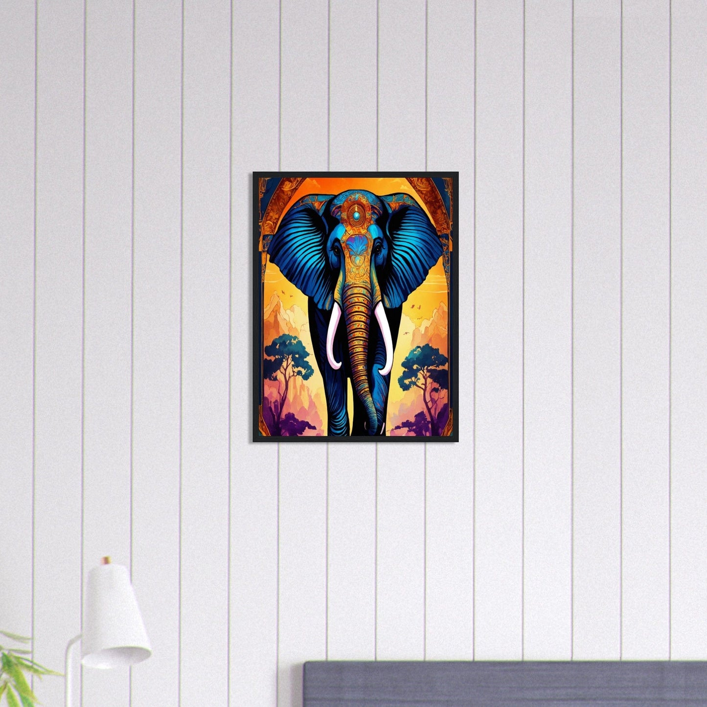 Canvanation Print Material 45x60 cm / 18x24″ Tableau Elephant Caresse D'ivoire