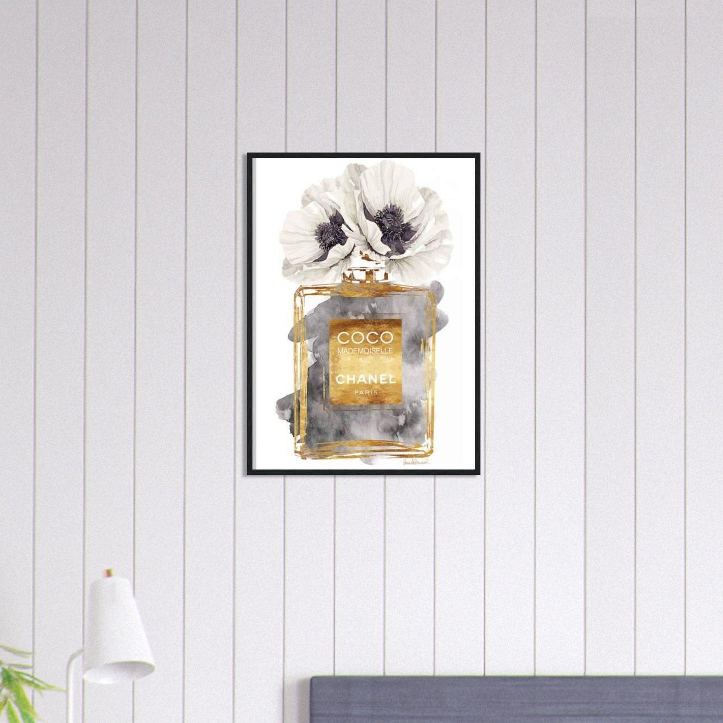 Canvanation Print Material 50x70 cm / 20x28″ Tableau Chanel Numéro 5 Or