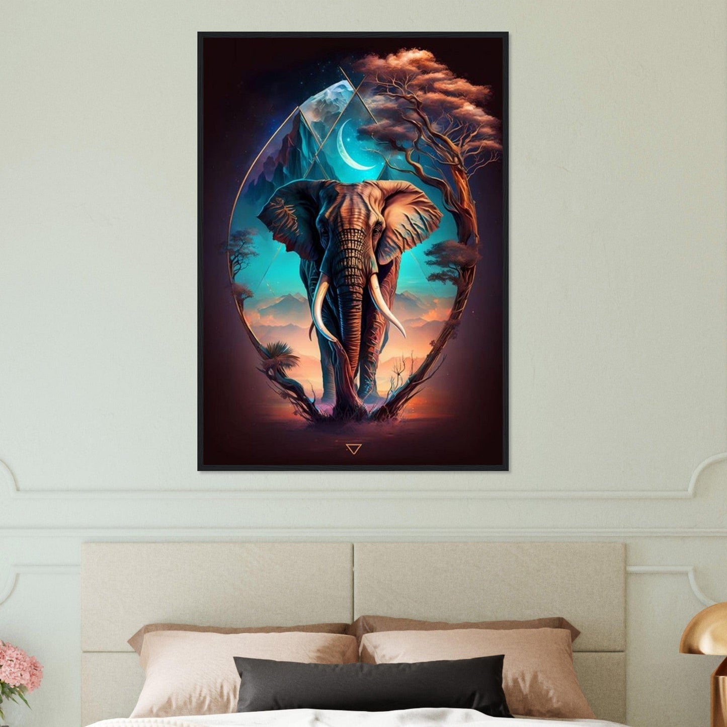 Canvanation Print Material Tableau Elephant Seigneur de la Savane