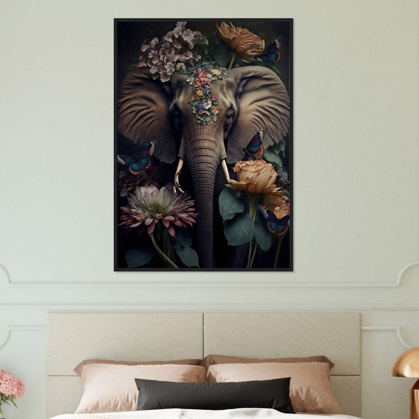 Canvanation Print Material Tableau Elephant Sentinelles des Âges