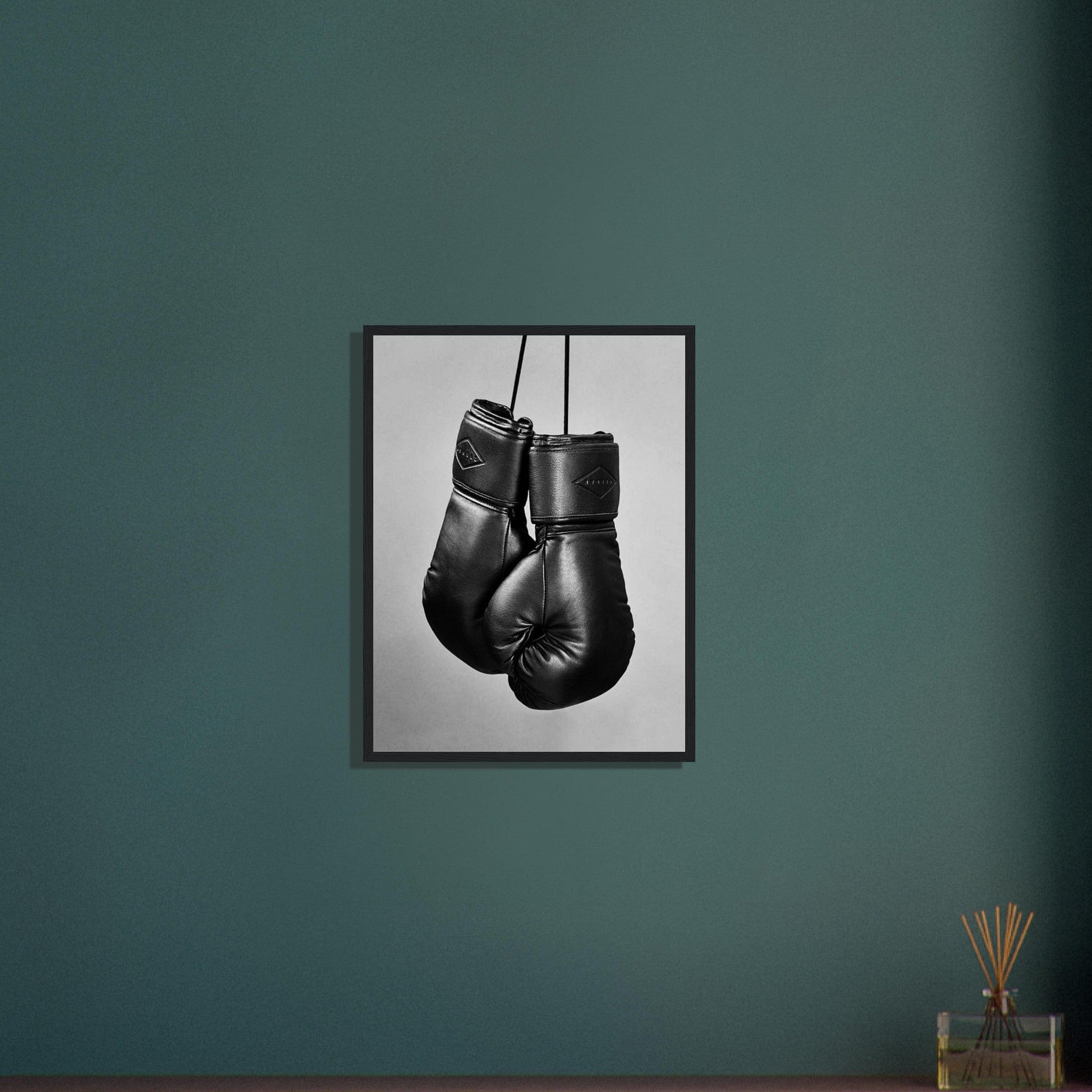 Canvanation Print Material Tableau Boxe Gants Noirs