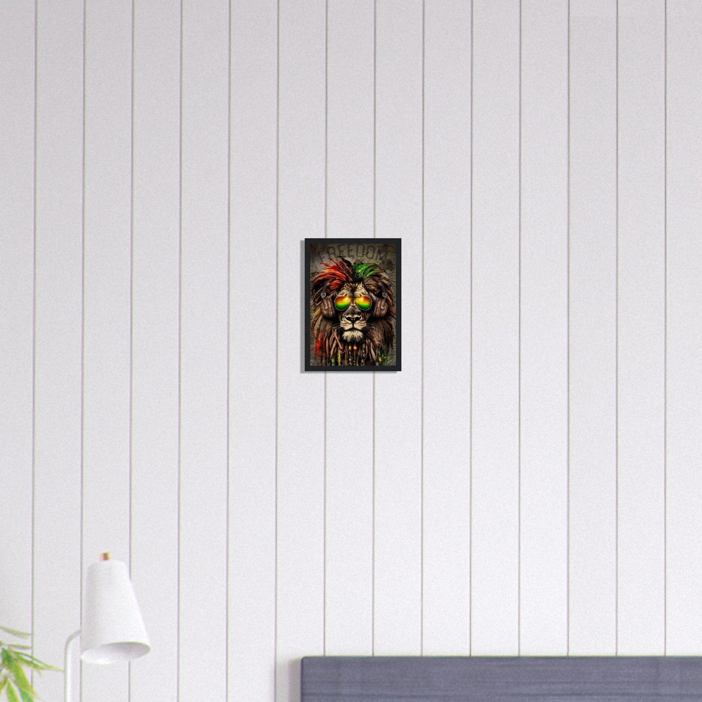 Canvanation Print Material A4 21x29.7 cm / 8x12″ Tableau Street Art Rasta Freedom