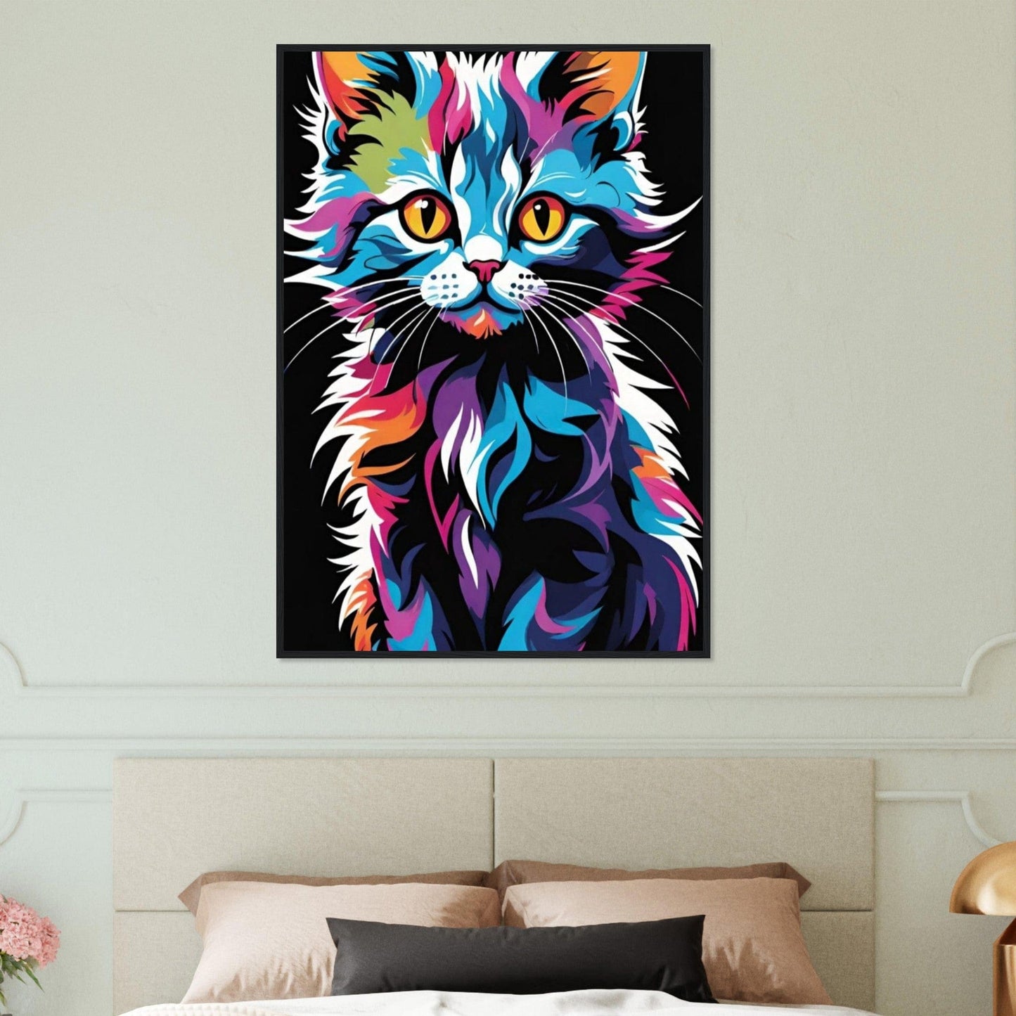 Canvanation Print Material Tableau Chat Pop Art Félin