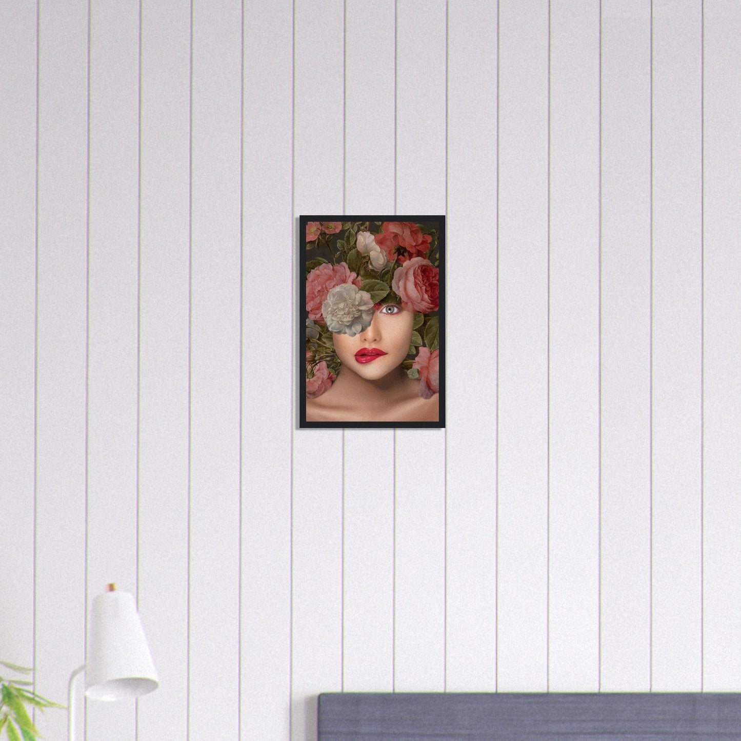 Canvanation Print Material 30x45 cm / 12x18″ Tableau Femme Fleurs Cheveux : Symphonie florale