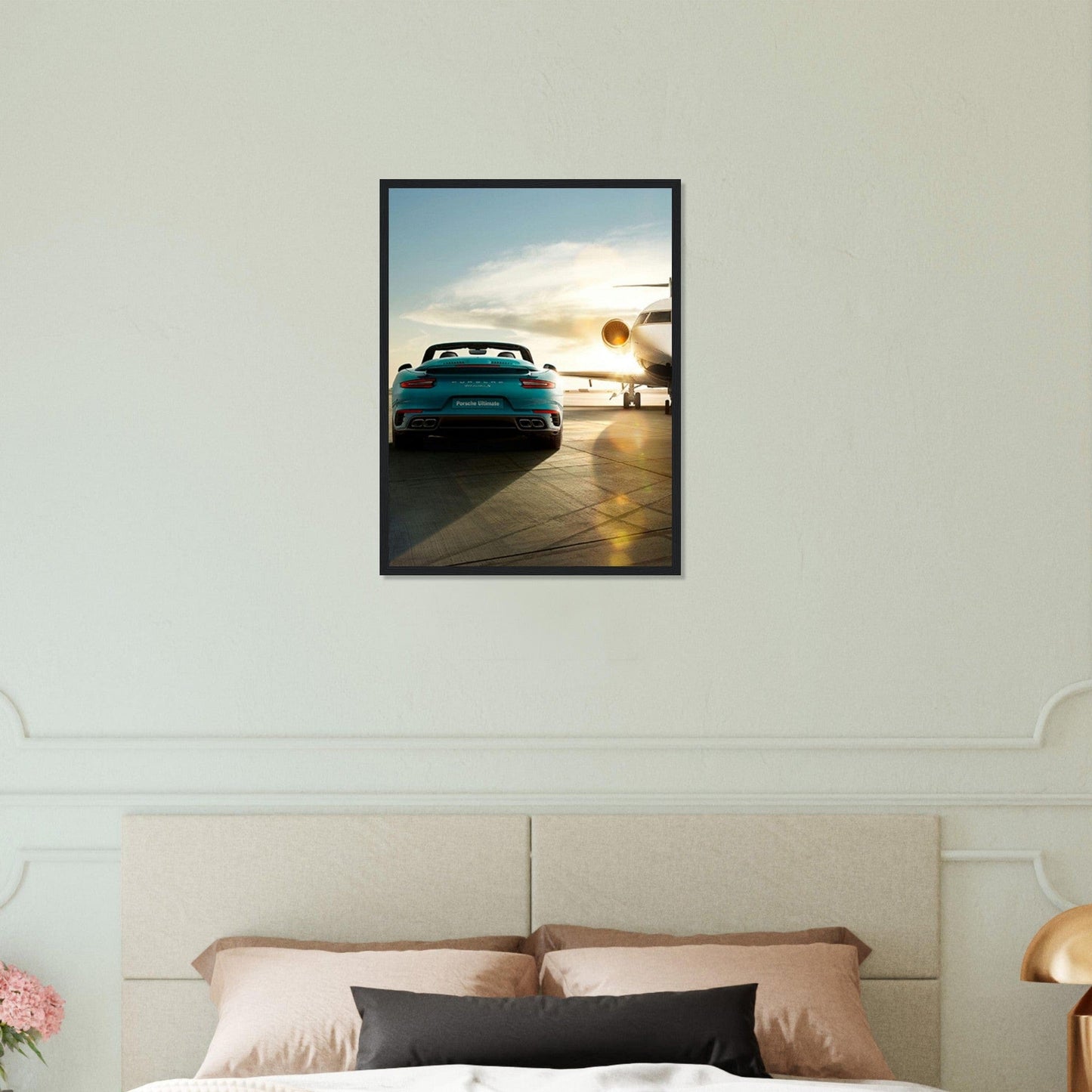 Gelato Print Material Tableau Porsche Bleu