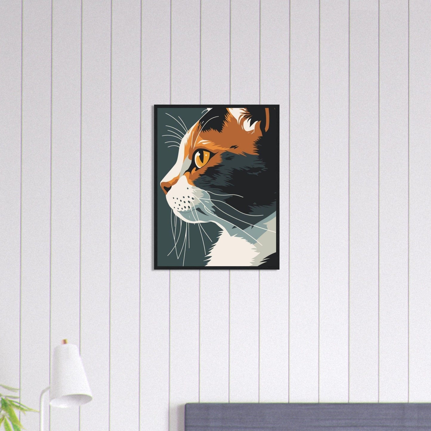 Canvanation Print Material 45x60 cm / 18x24″ Tableau Chat Chat’Art Moderne Pop