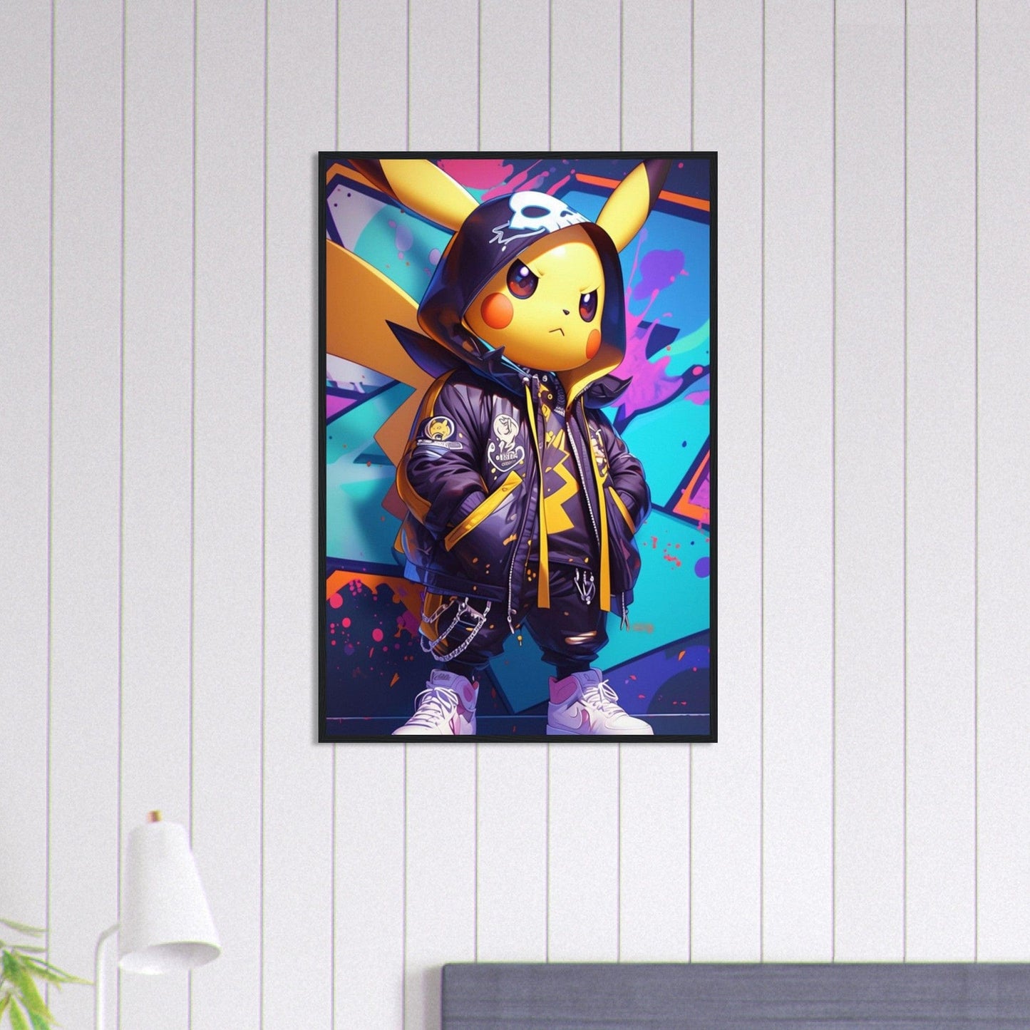 Canvanation Print Material 60x90 cm / 24x36″ Tableau Pokémon Street Art Pikachu