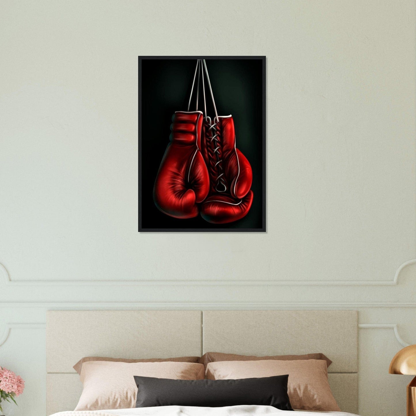 Canvanation Print Material 50x70 cm / 20x28″ Tableau Boxe Gants Dessin