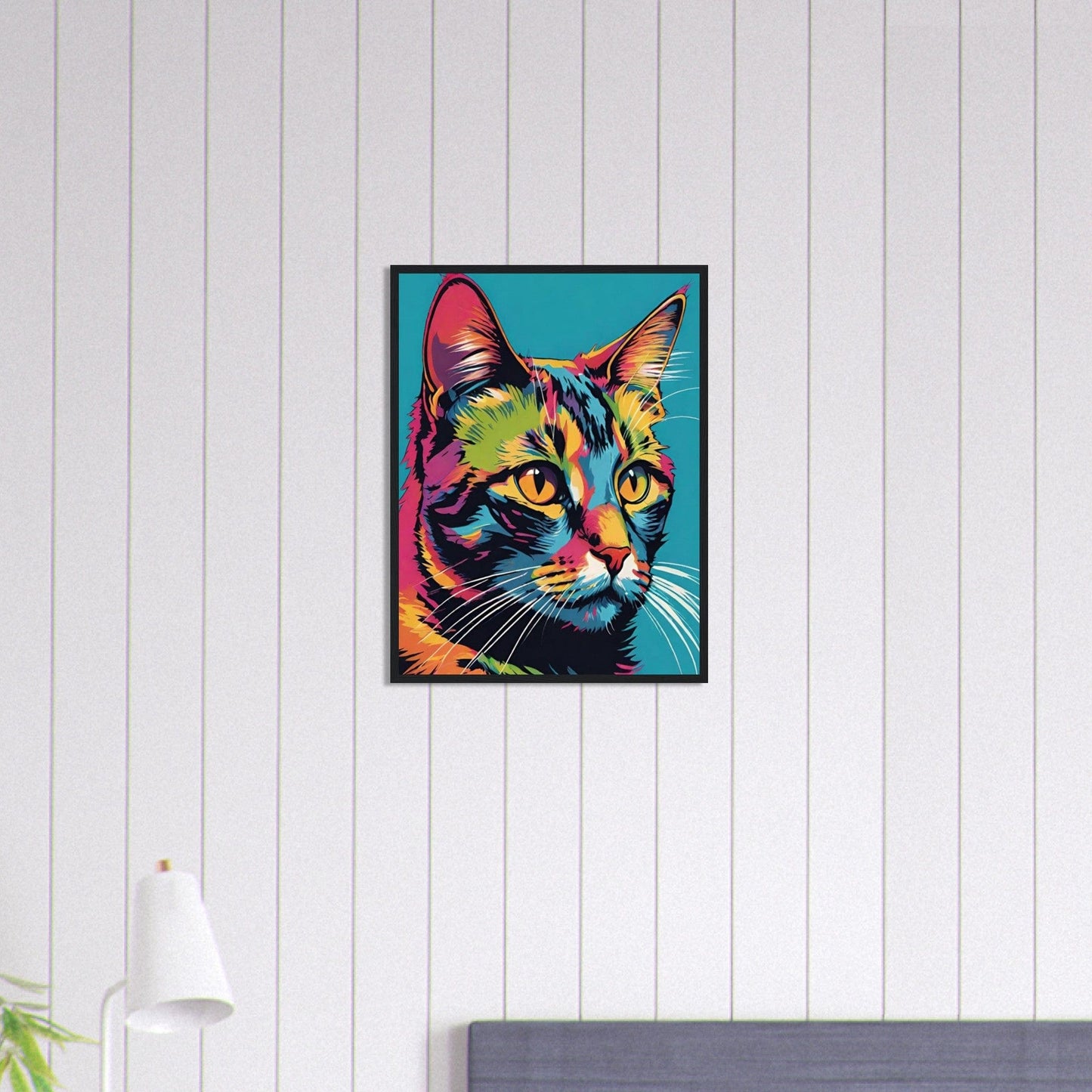 Canvanation Print Material 45x60 cm / 18x24″ Tableau Chat Pop Art Explosion