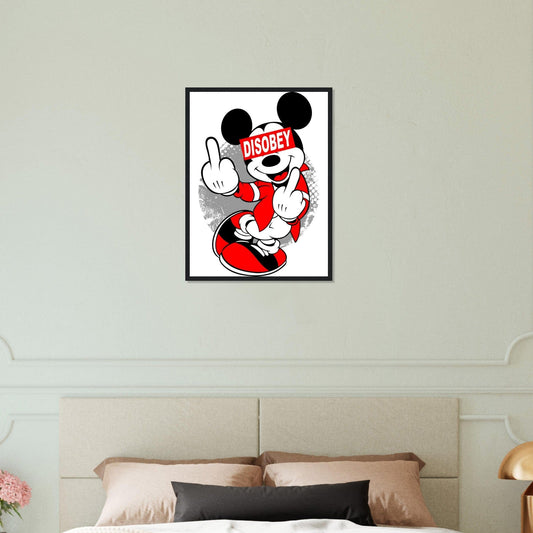 Gelato Print Material 45x60 cm / 18x24″ Tableau Mickey Doigt D'Honneur