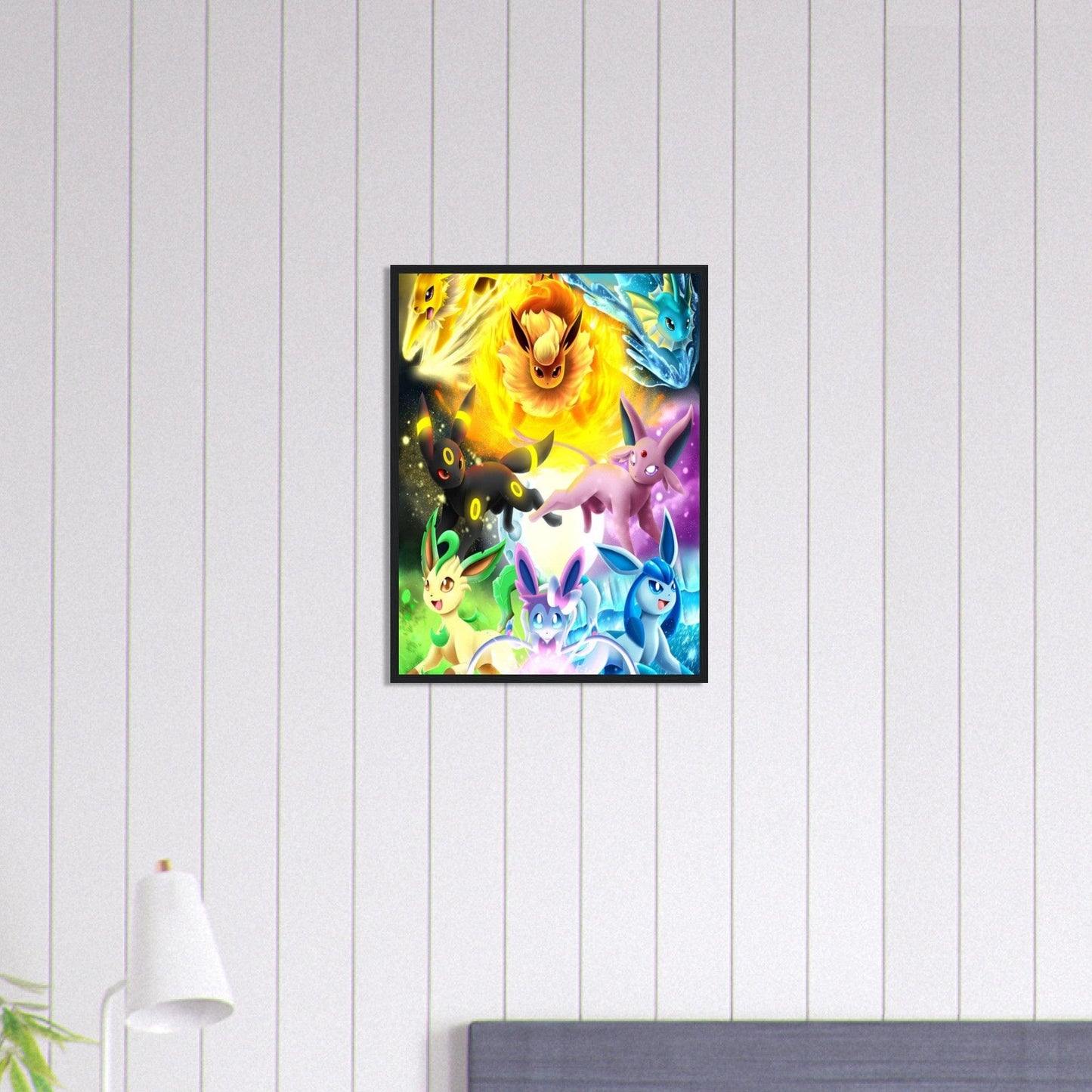 Canvanation Print Material 45x60 cm / 18x24″ Tableau Personnages Pokémon - Chambre Enfant