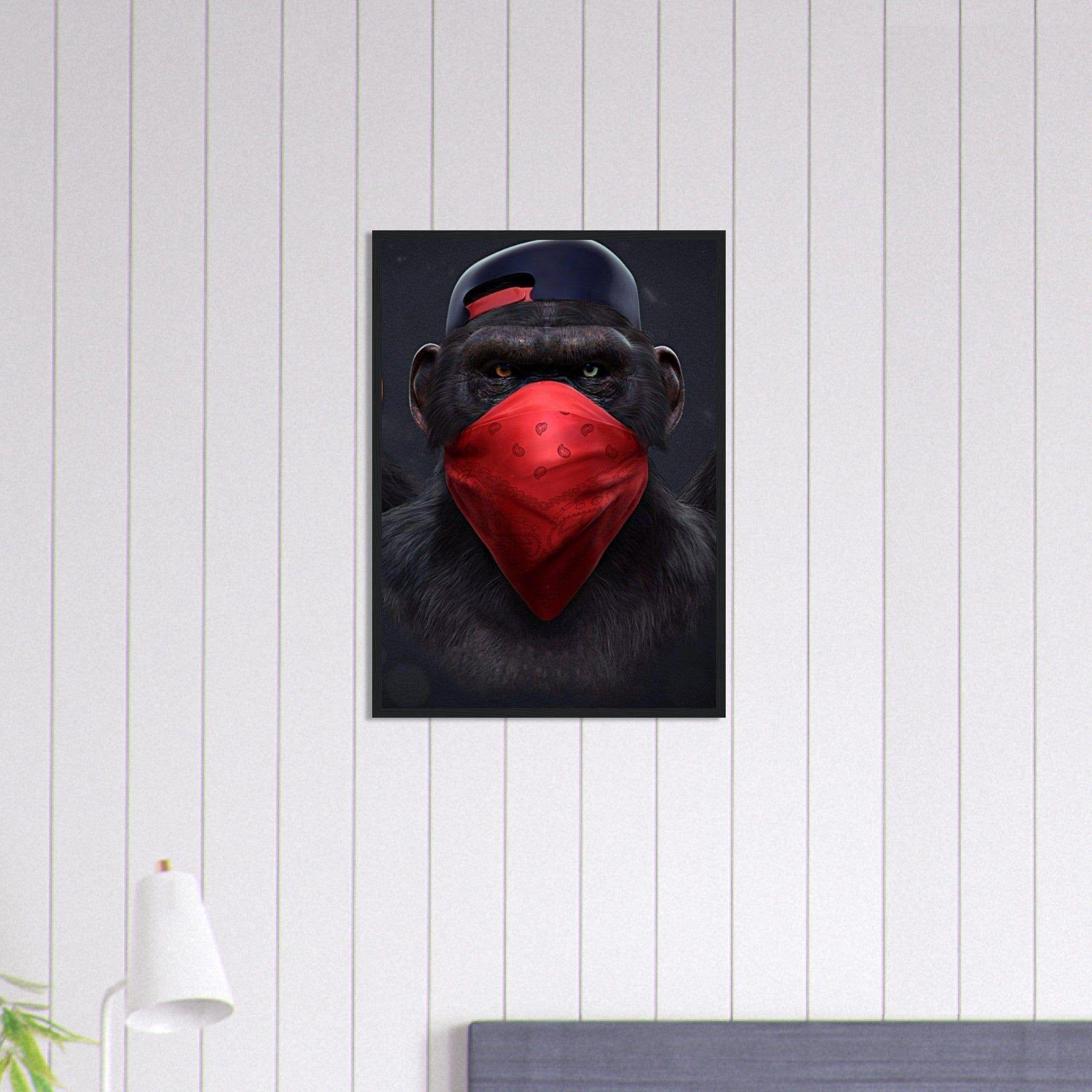 Canvanation Print Material 50x70 cm / 20x28″ Tableau Singe Gang Rouge