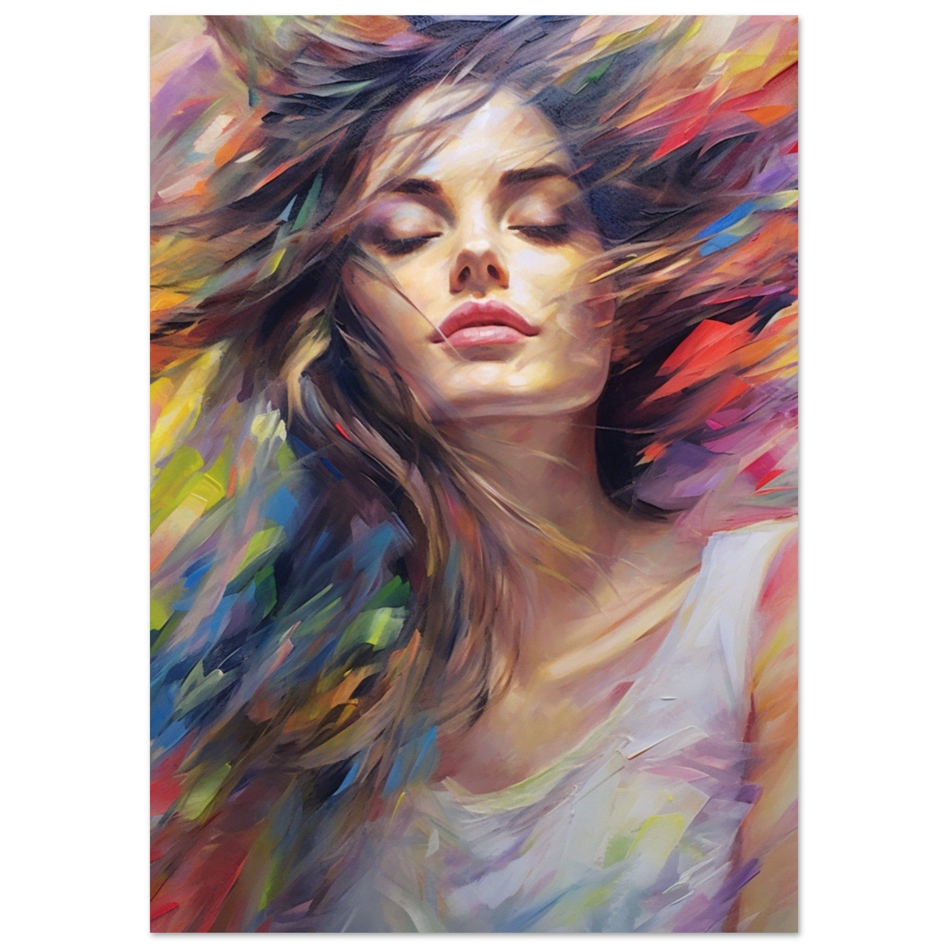 Gelato Print Material A1 (59.4 x 84.1  cm) Peinture Portrait Femme