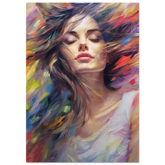 Gelato Print Material A1 (59.4 x 84.1  cm) Peinture Portrait Femme