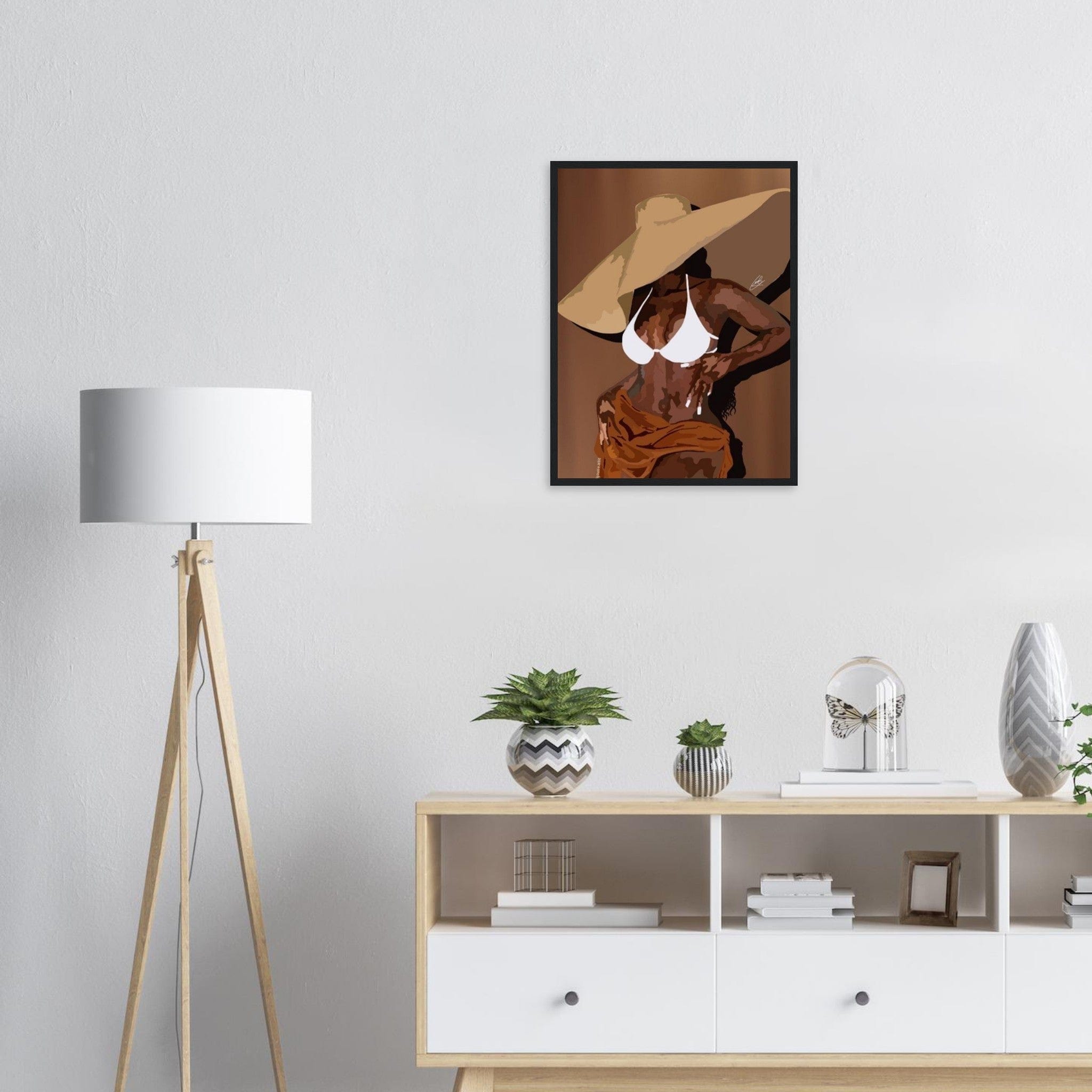Canvanation Print Material Peinture Femme Antillaise