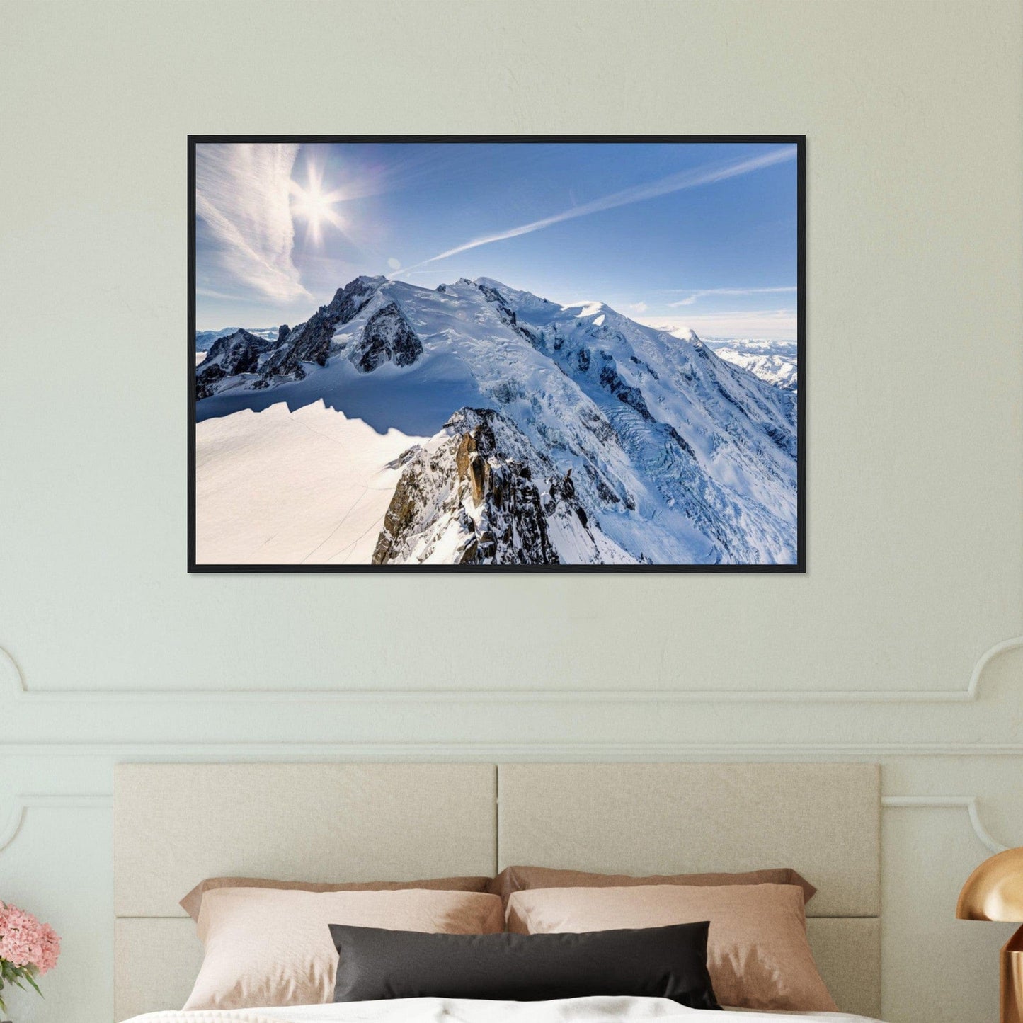 Gelato Print Material Tableau Panoramique Mont Blanc Soleil