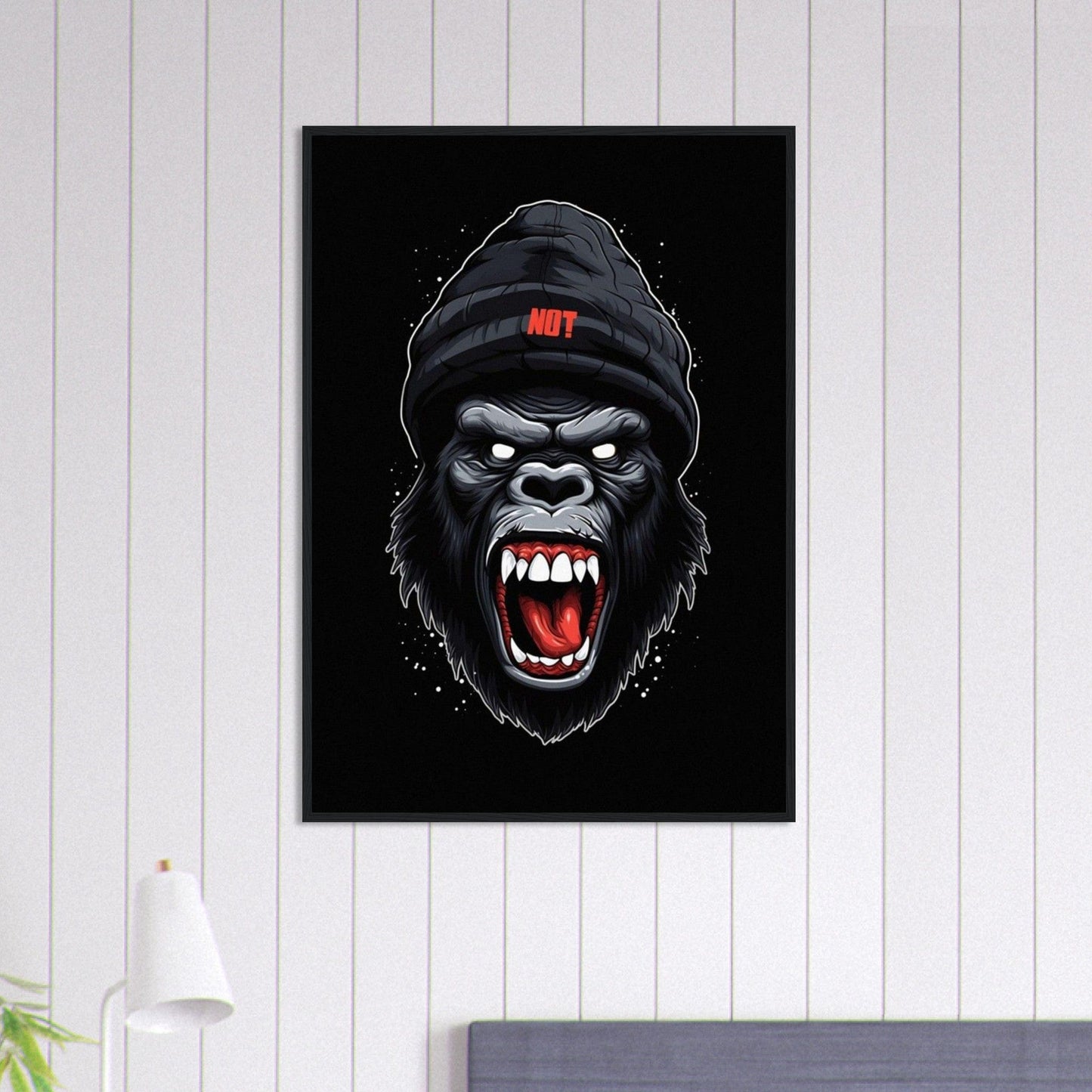 Canvanation Print Material 70x100 cm / 28x40″ Tableau Singe Art Bonnet