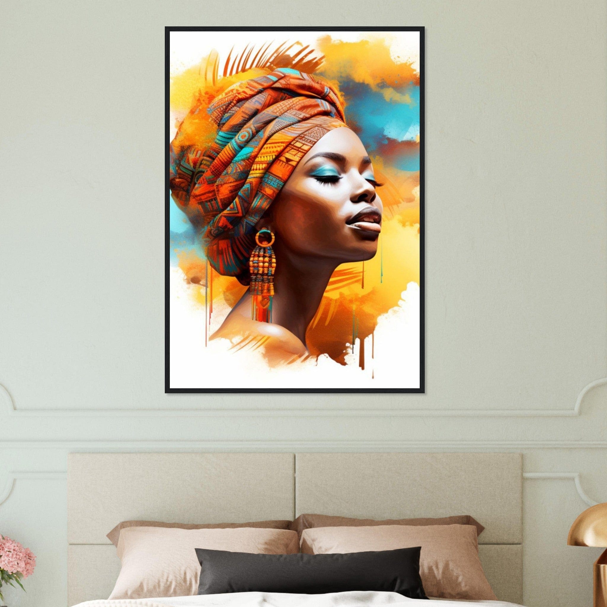 Canvanation Print Material 70x100 cm / 28x40″ Art Africain peinture Femme