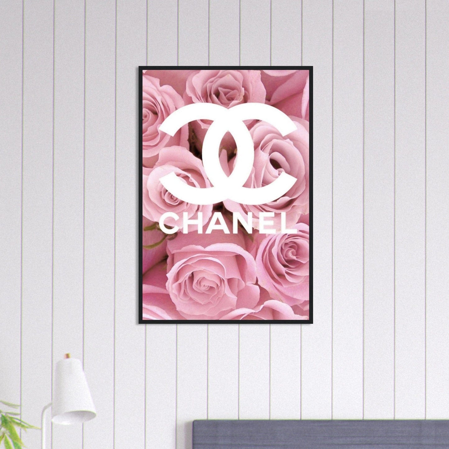 Canvanation Print Material 60x90 cm / 24x36″ Tableau Chanel Fleurs Rose