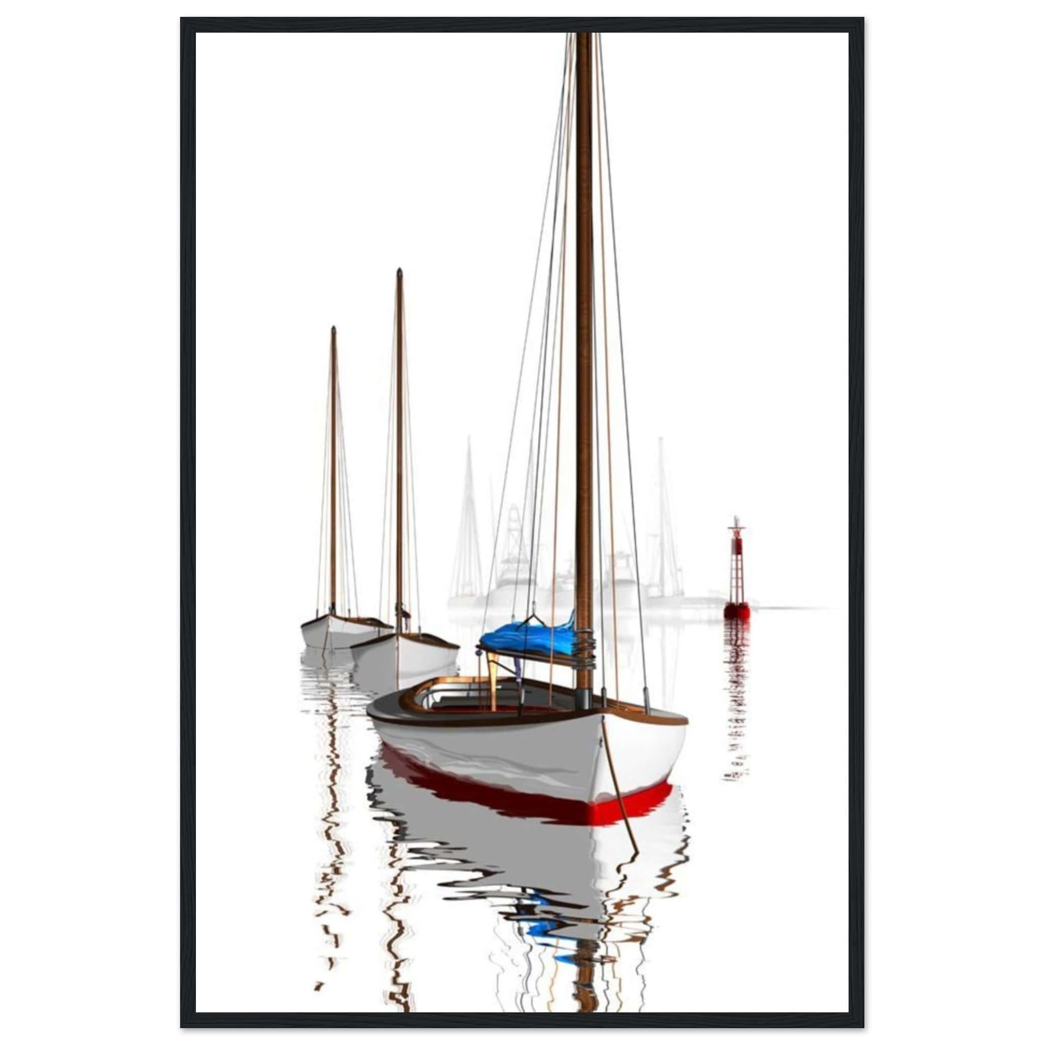 Gelato Print Material 60x90 cm / 24x36″ Peinture Voiliers Abstraits