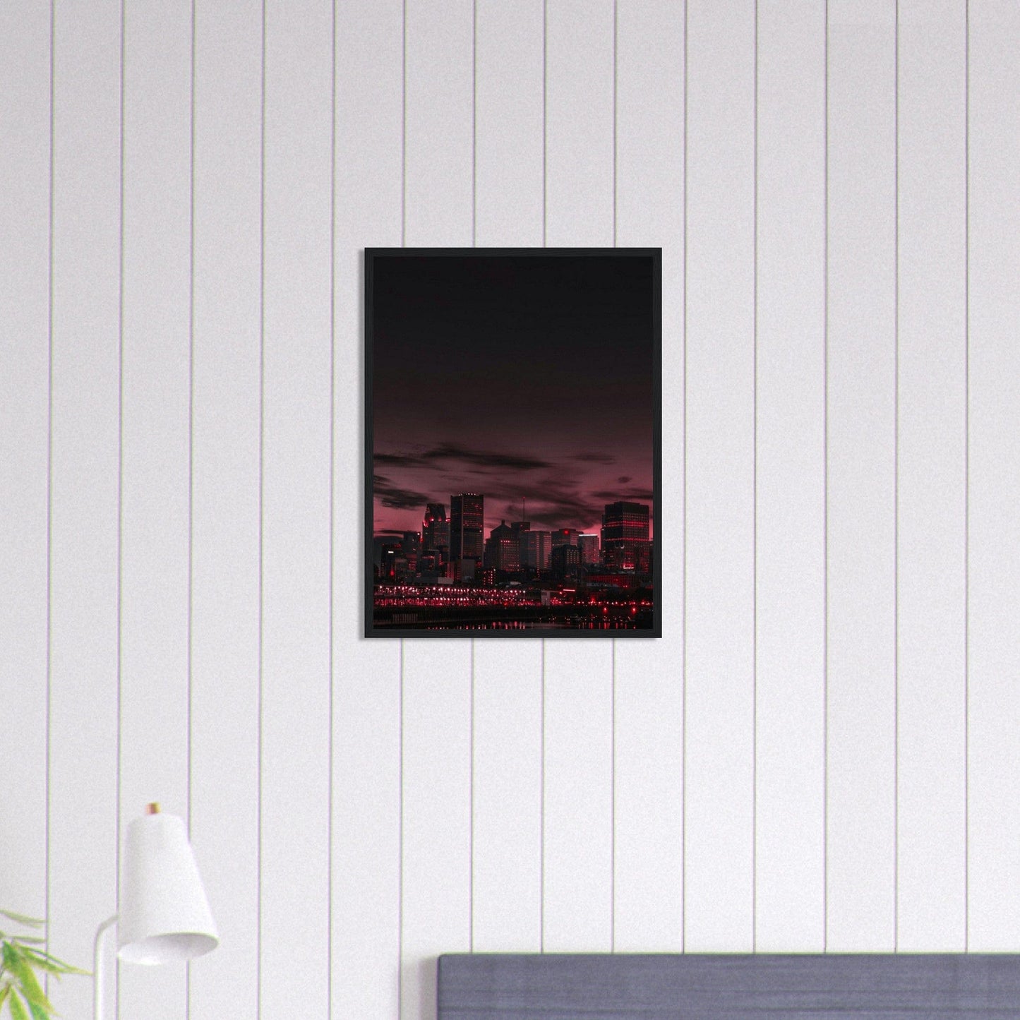 Gelato Print Material Tableau Ville Ciel Rouge