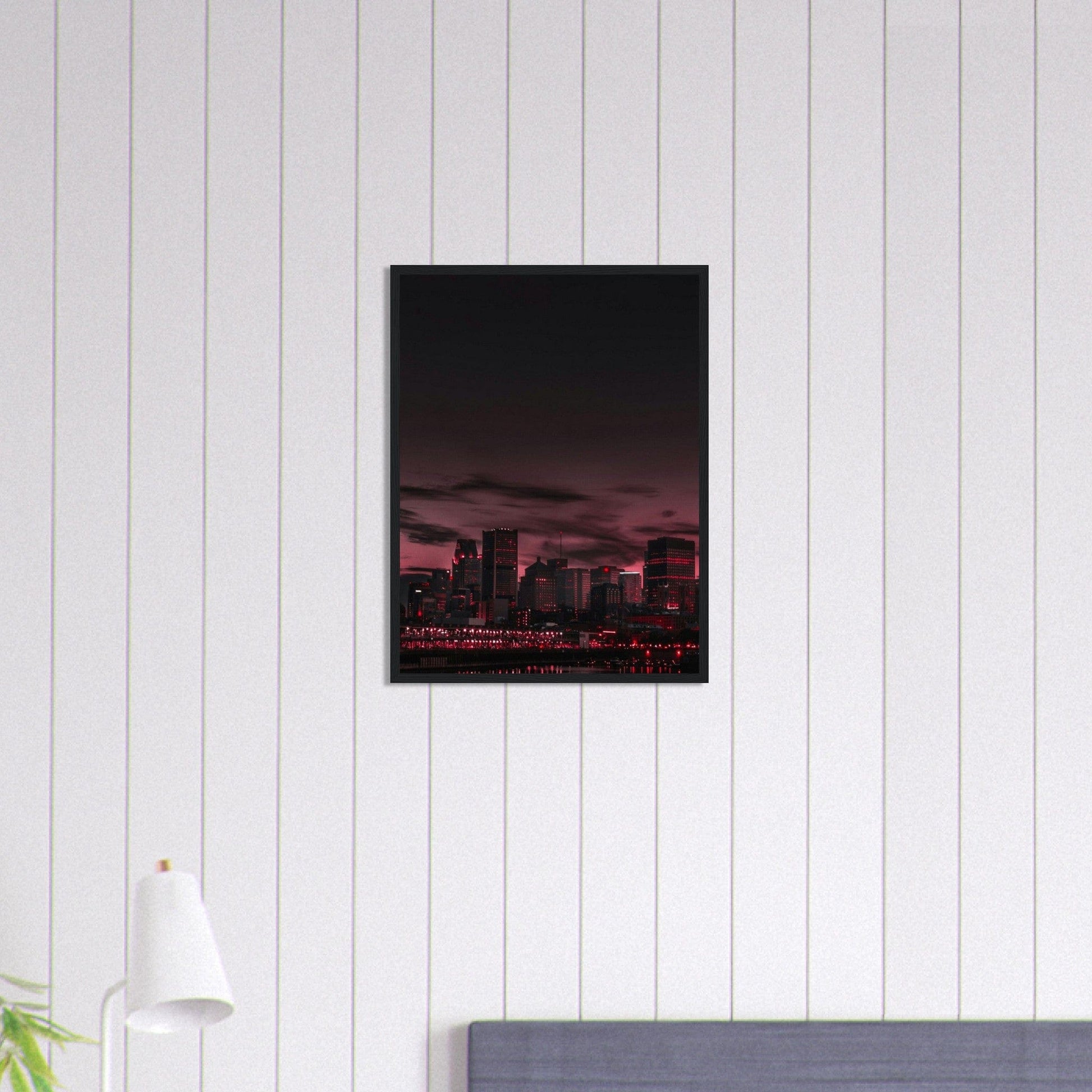 Gelato Print Material Tableau Ville Ciel Rouge