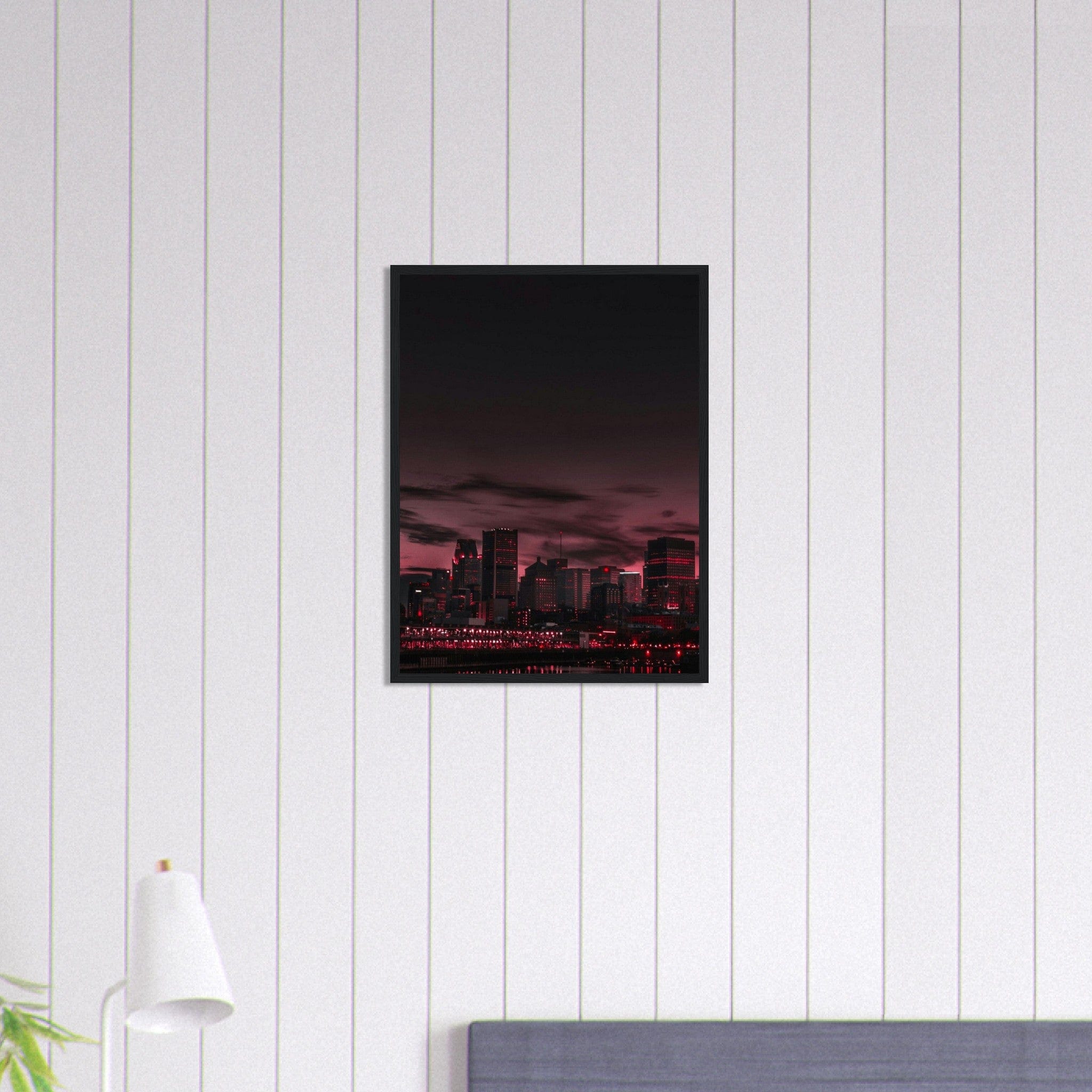 Gelato Print Material Tableau Ville Ciel Rouge