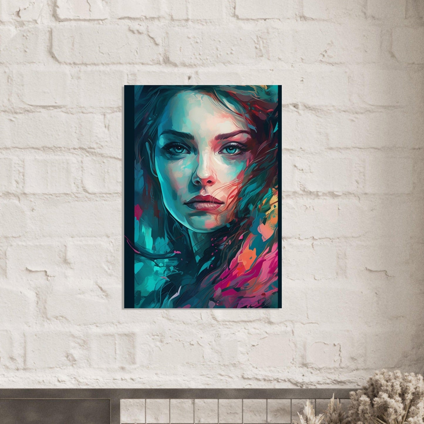 Gelato Print Material Portrait Femme Peinture
