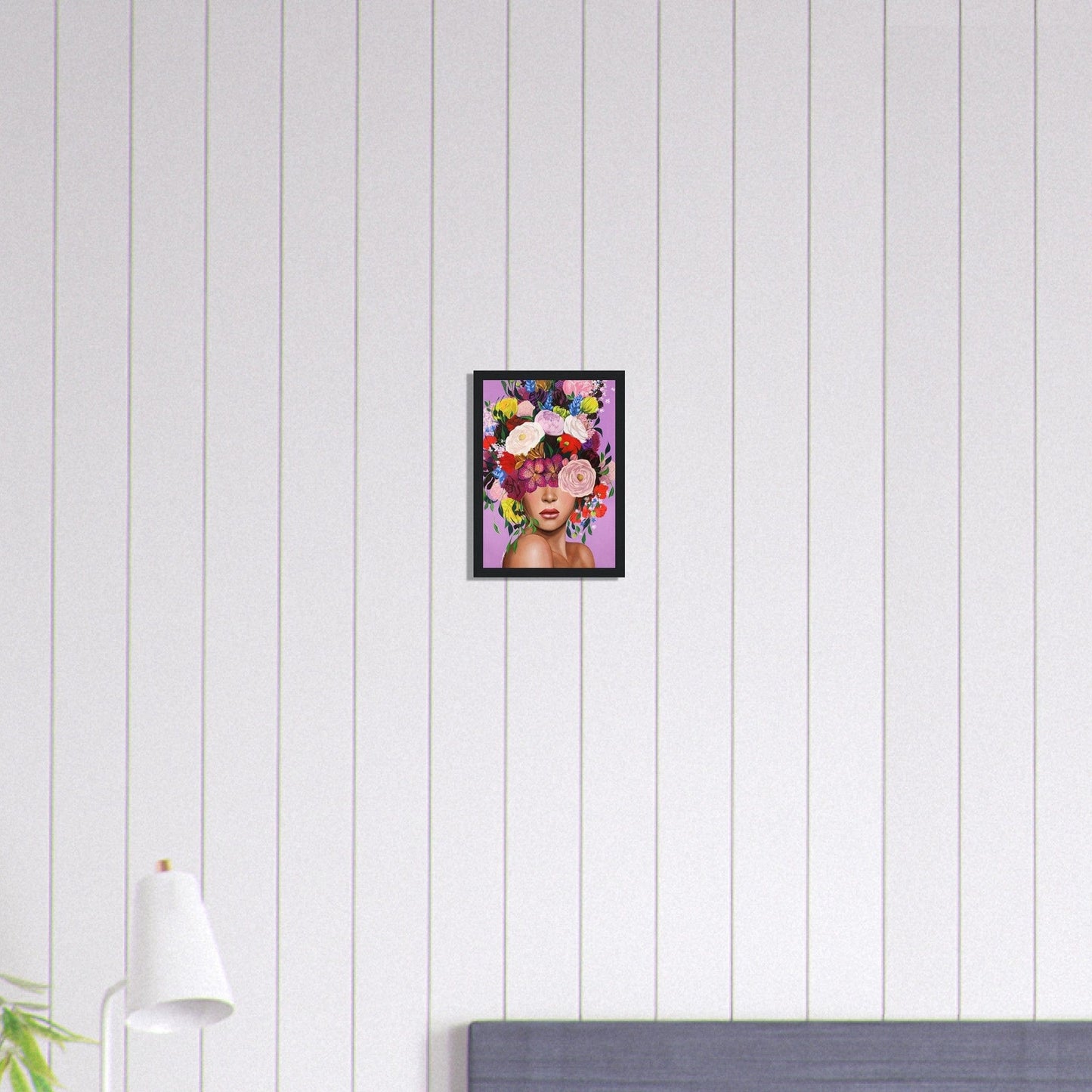 Canvanation Print Material A4 21x29.7 cm / 8x12″ Tableau Femme Fleurs Cheveux Bouquet