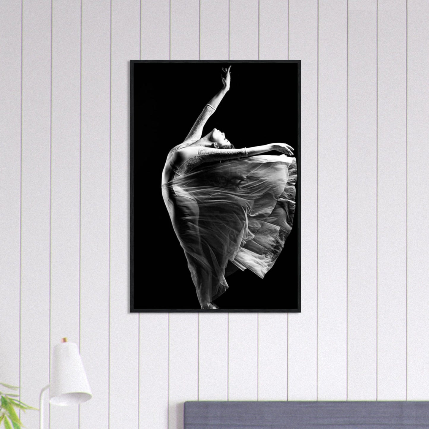 Canvanation Print Material 60x90 cm / 24x36″ Tableau Photo Noir Et Blanc-Femme-Danseuse