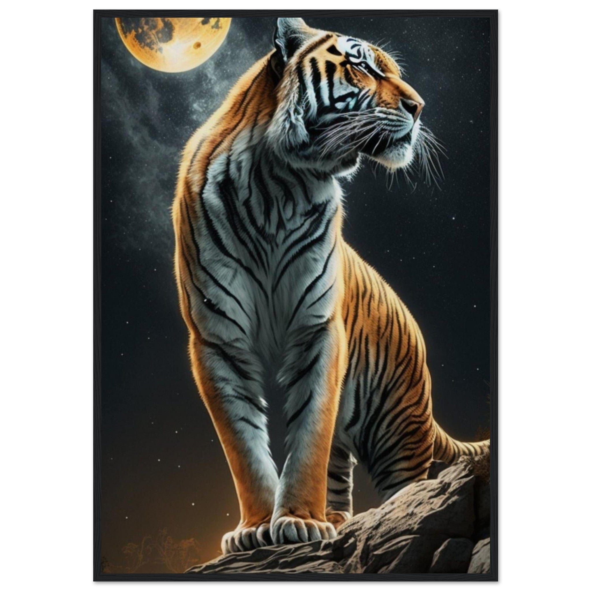 Canvanation Print Material 70x100 cm / 28x40″ Tableau Tigre Couleur