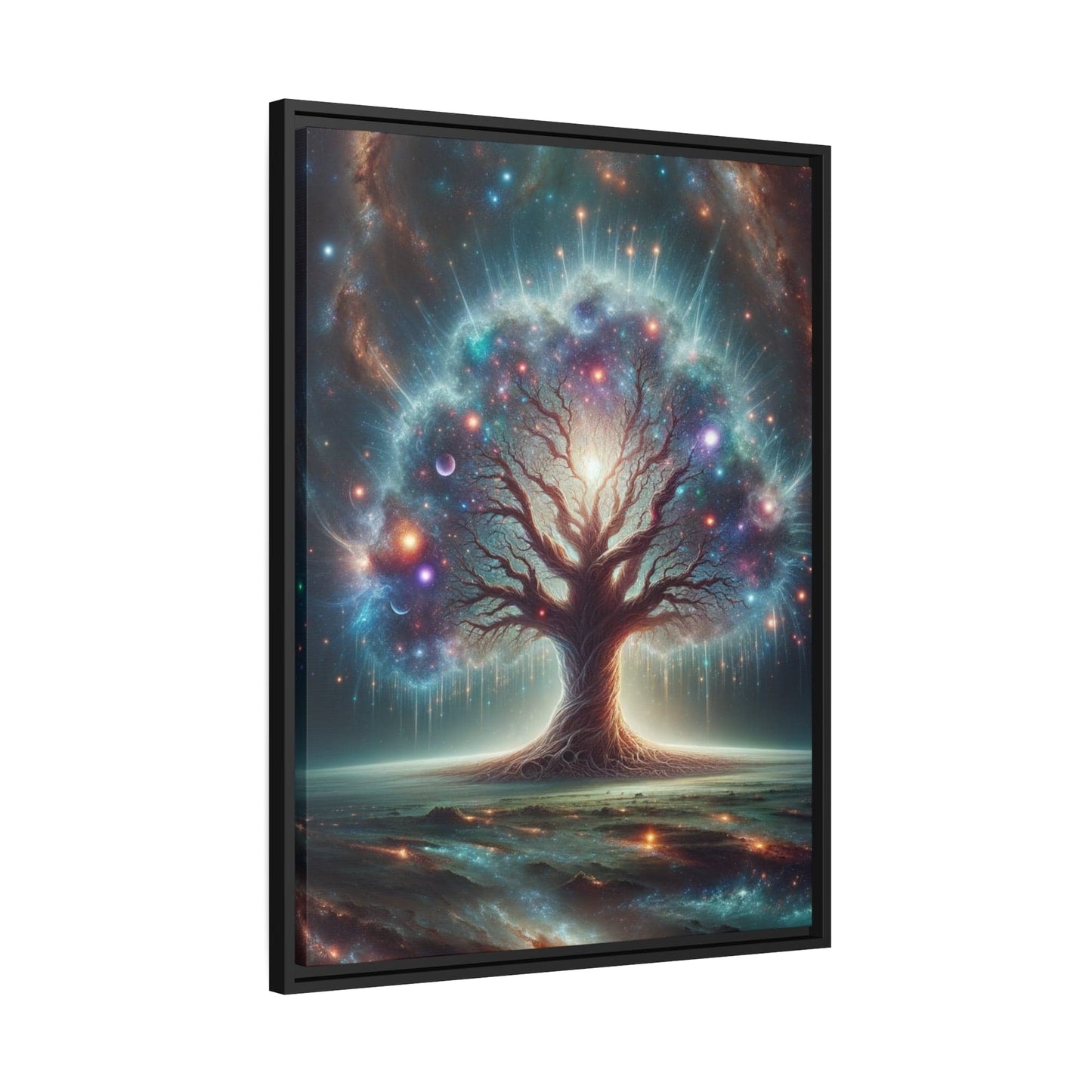 Printify Canvas Tableau Un arbre de vie cosmique