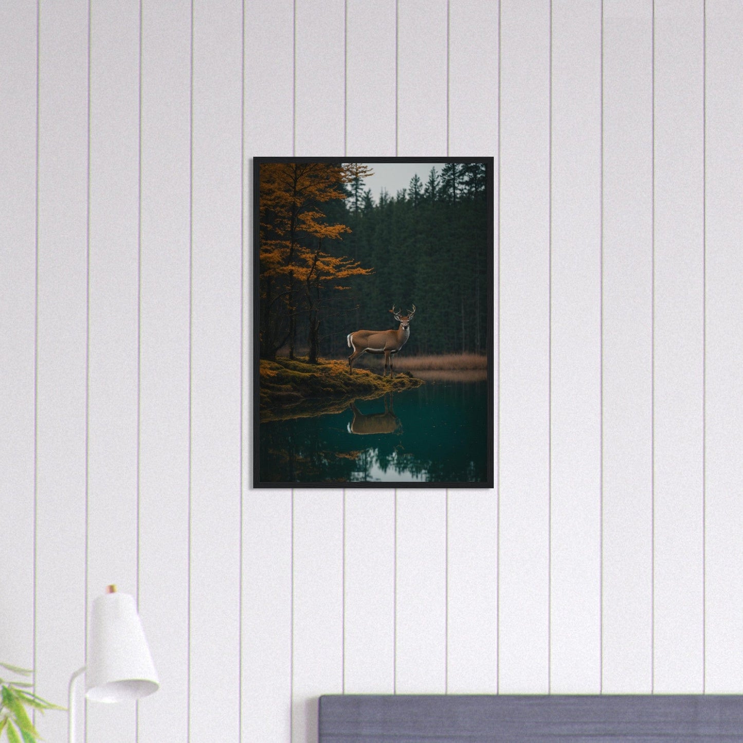 Canvanation Print Material 50x70 cm / 20x28″ Tableau Cerf Esprit des Bois